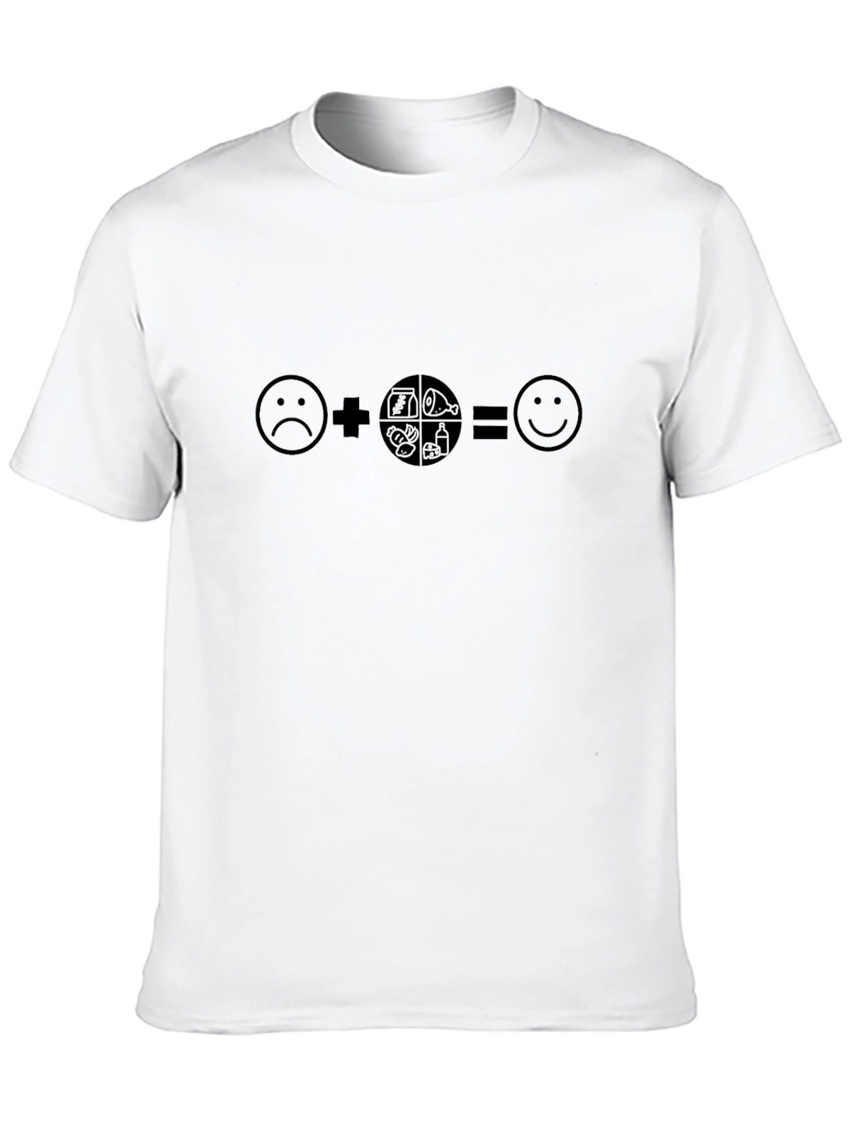 Food = Happy T-Shirt - Funny Graphic Tee