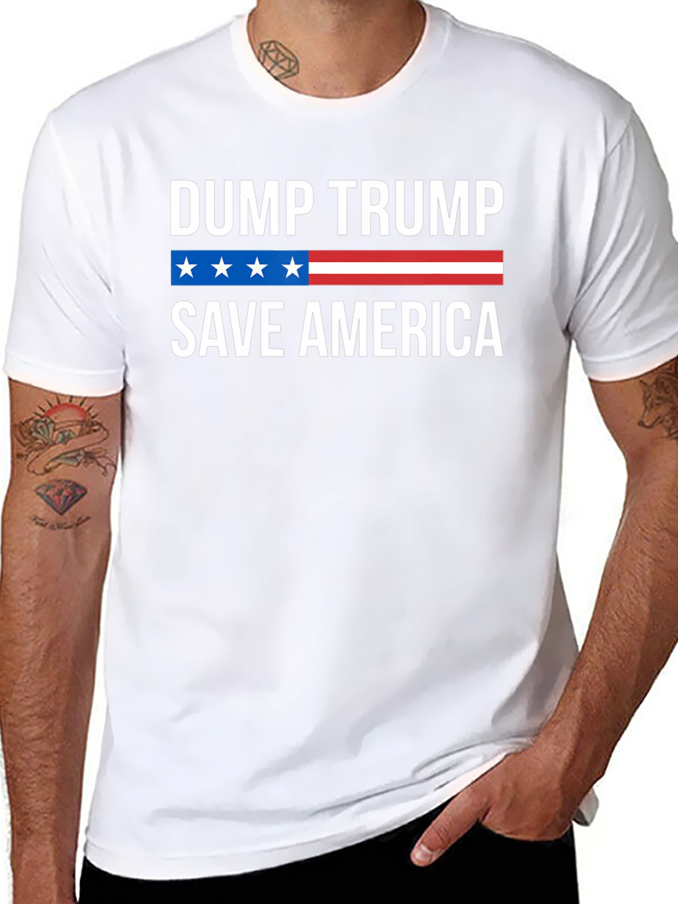 Dump Trump Save America Graphic Tee