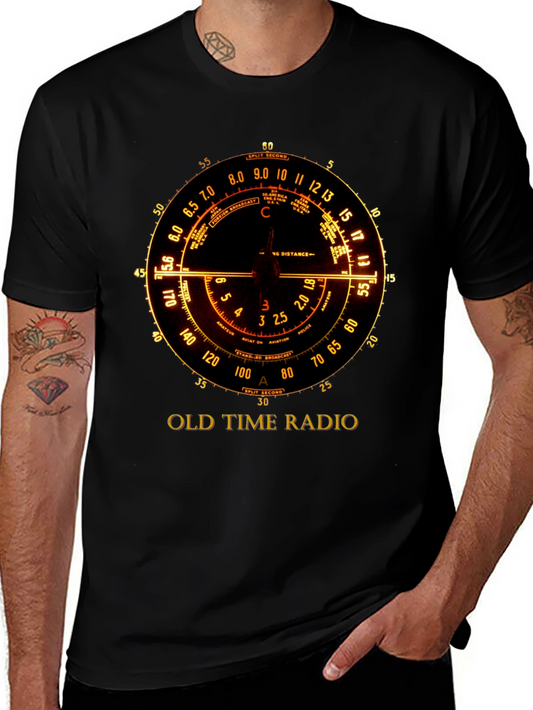 Vintage Radio Dial T-Shirt - Retro Broadcast Design