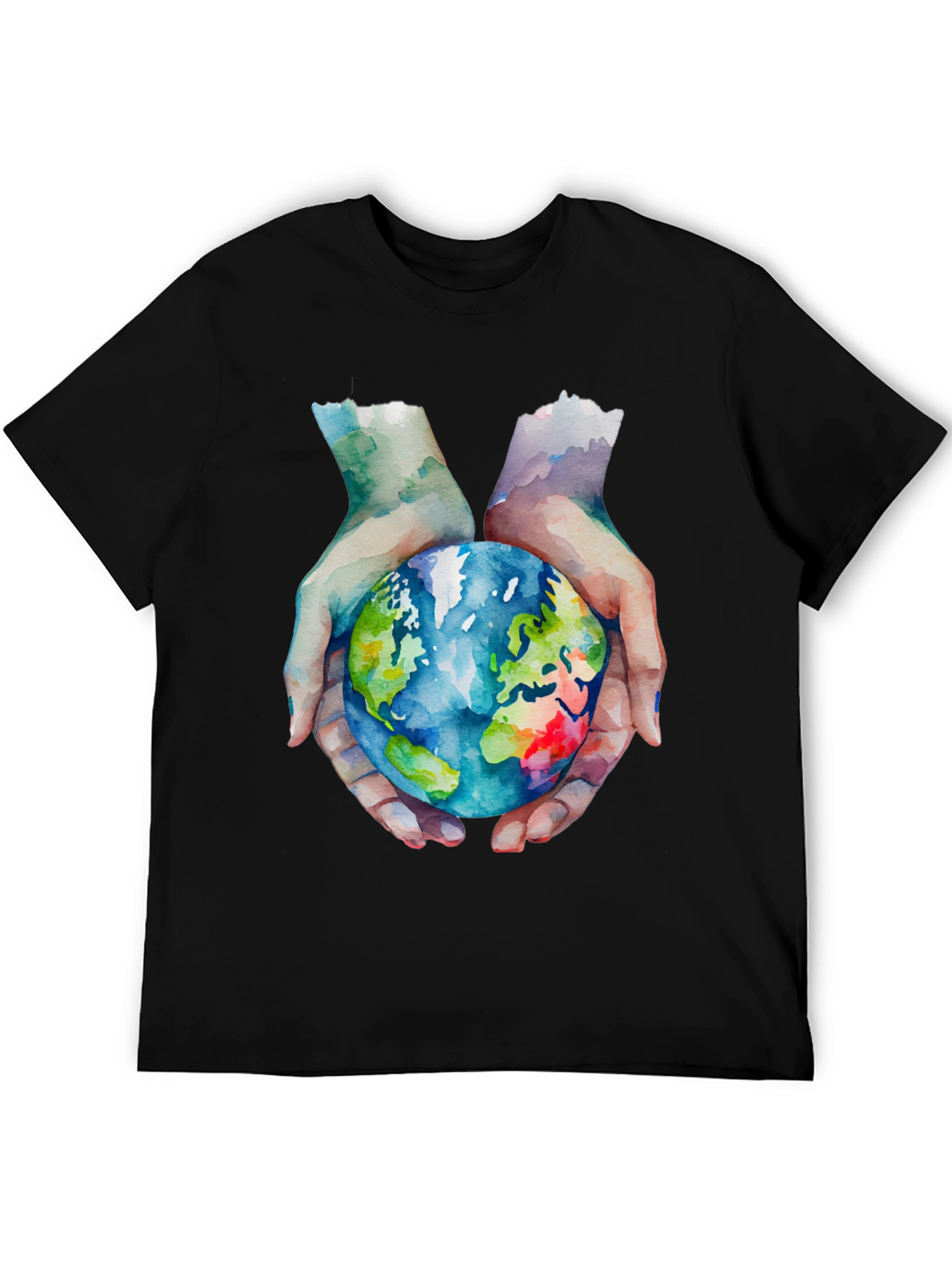 Earth in Hand Graphic T-Shirt
