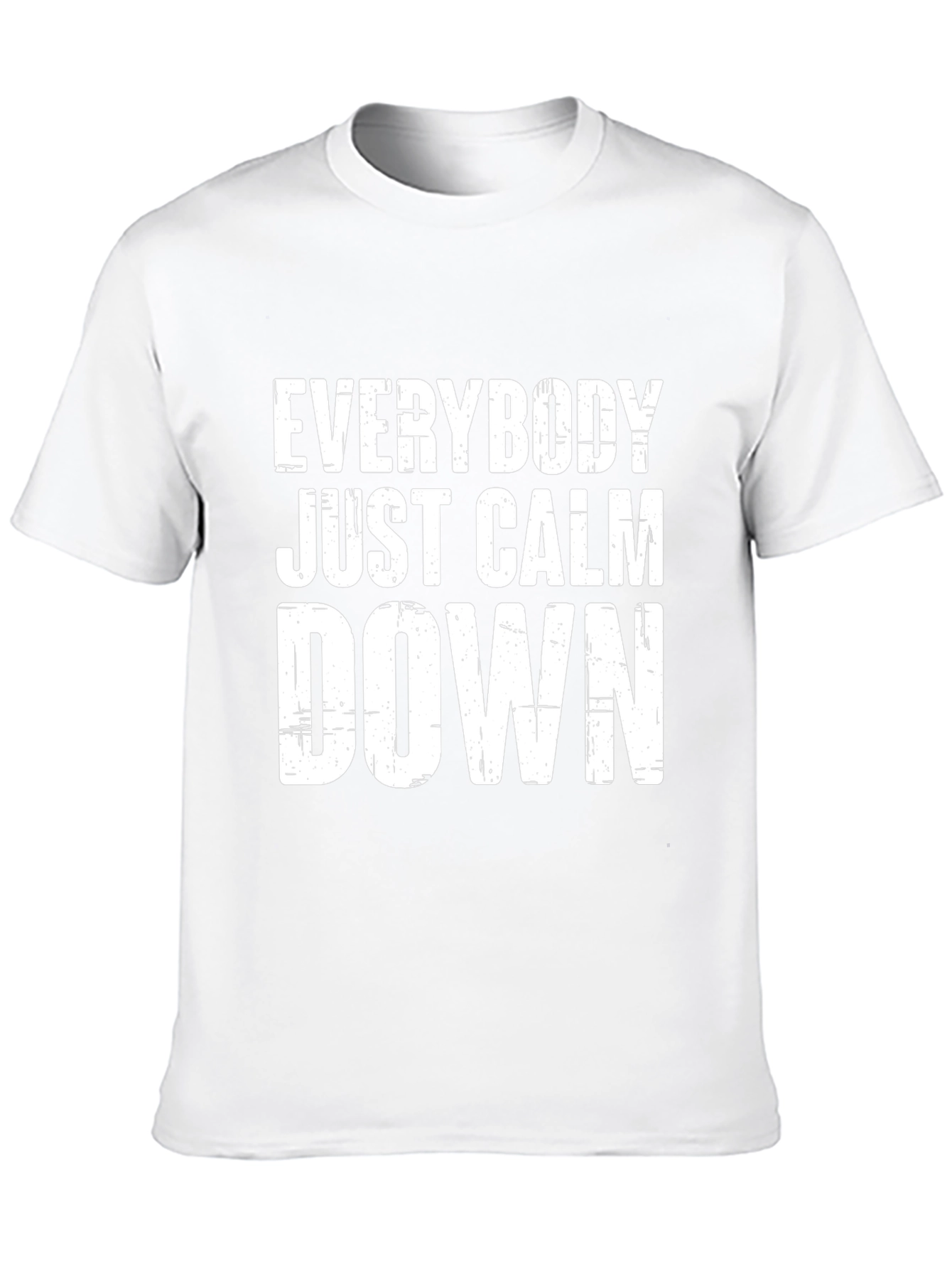Everybody Just Calm Down Black T-Shirt