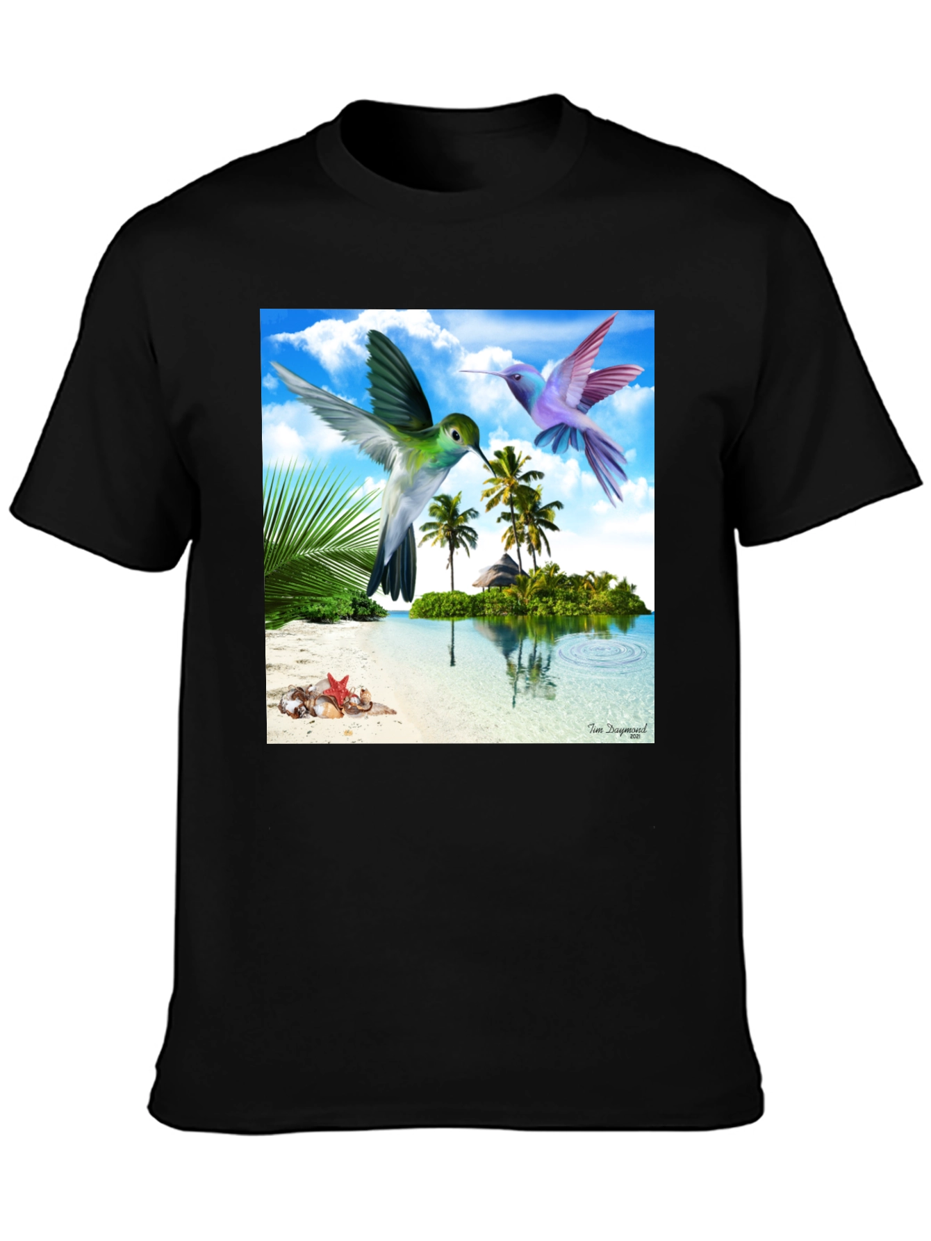 Tropical Hummingbird Graphic Tee