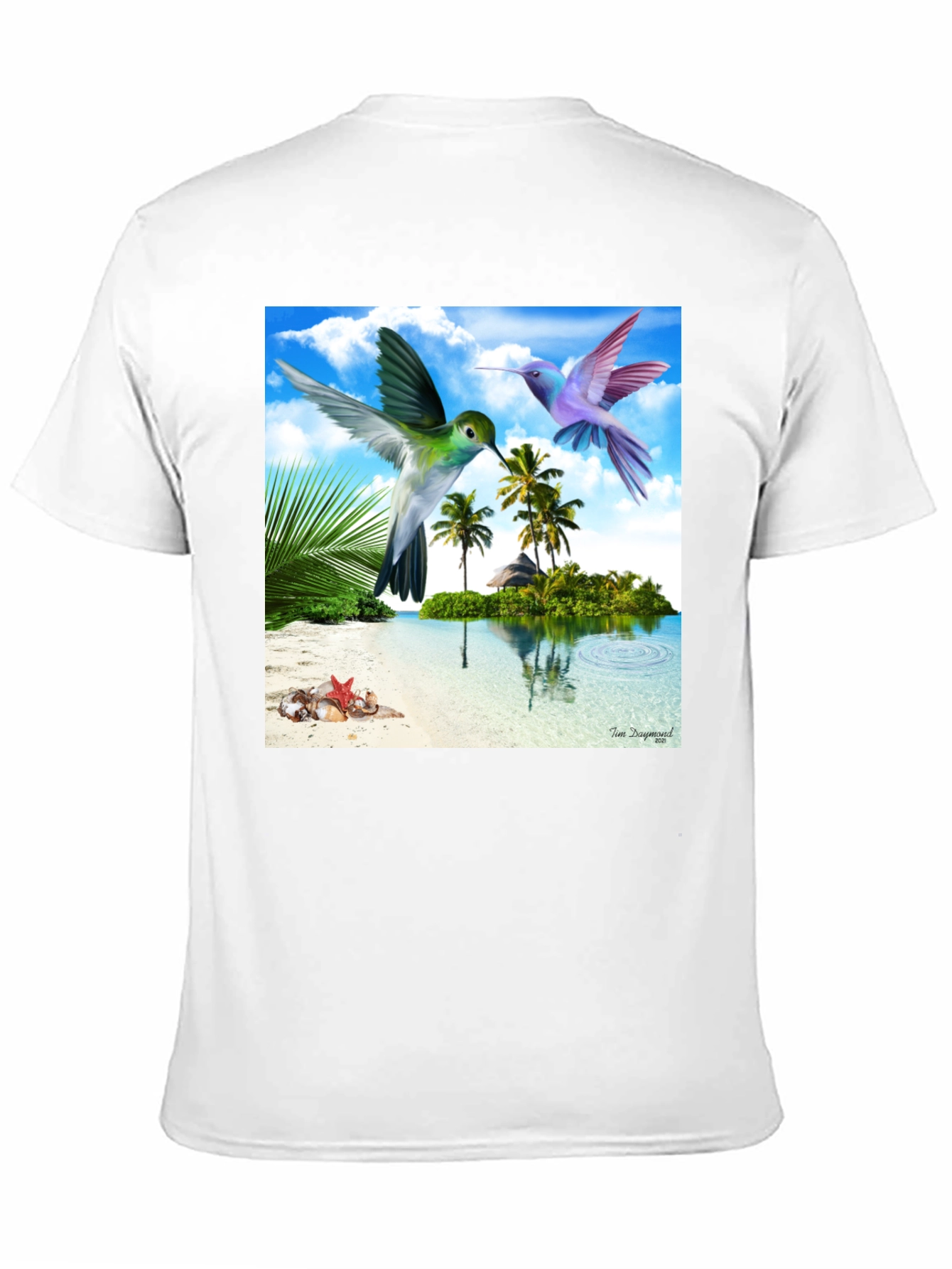 Tropical Hummingbird Graphic Tee