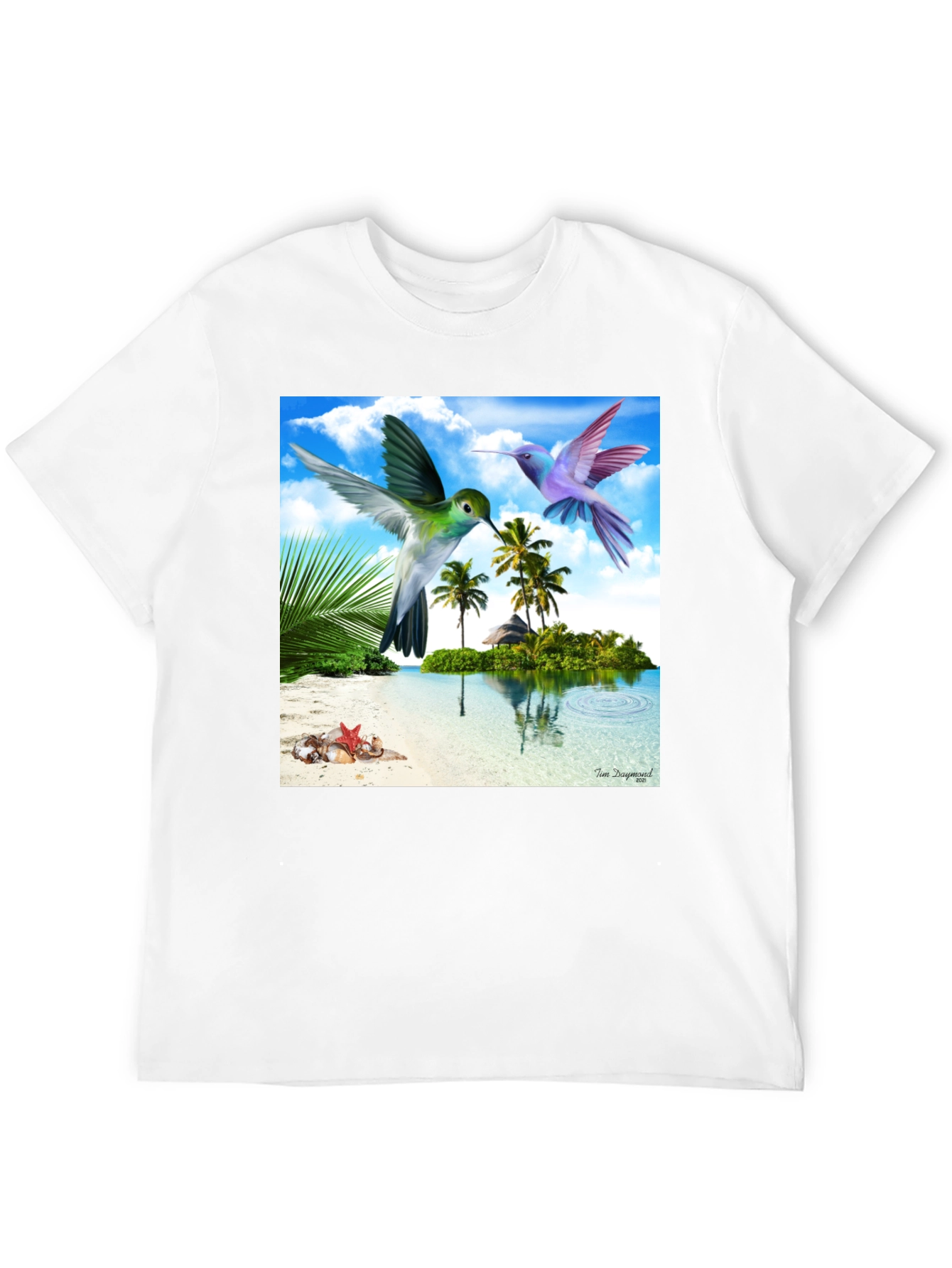 Tropical Hummingbird Graphic Tee