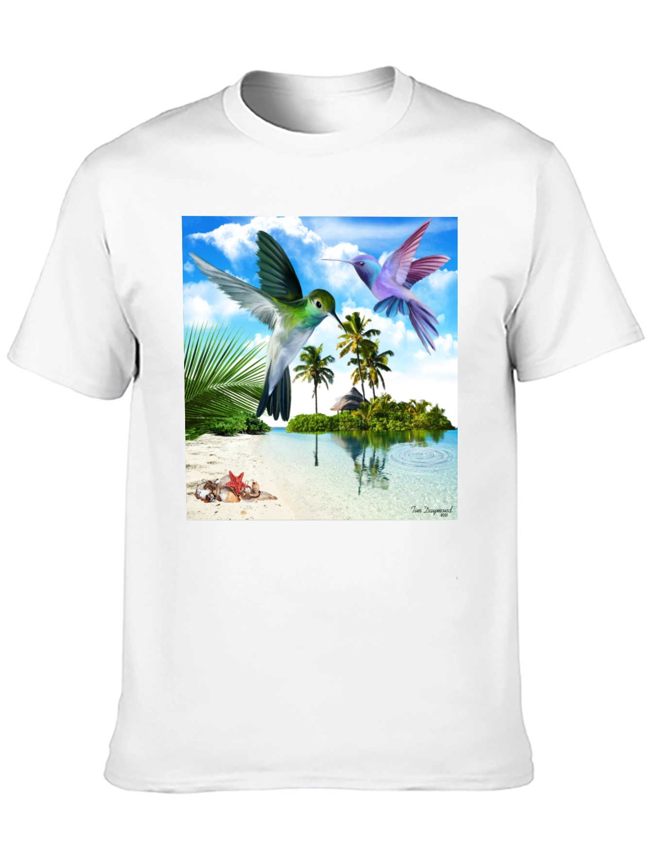 Tropical Hummingbird Graphic Tee