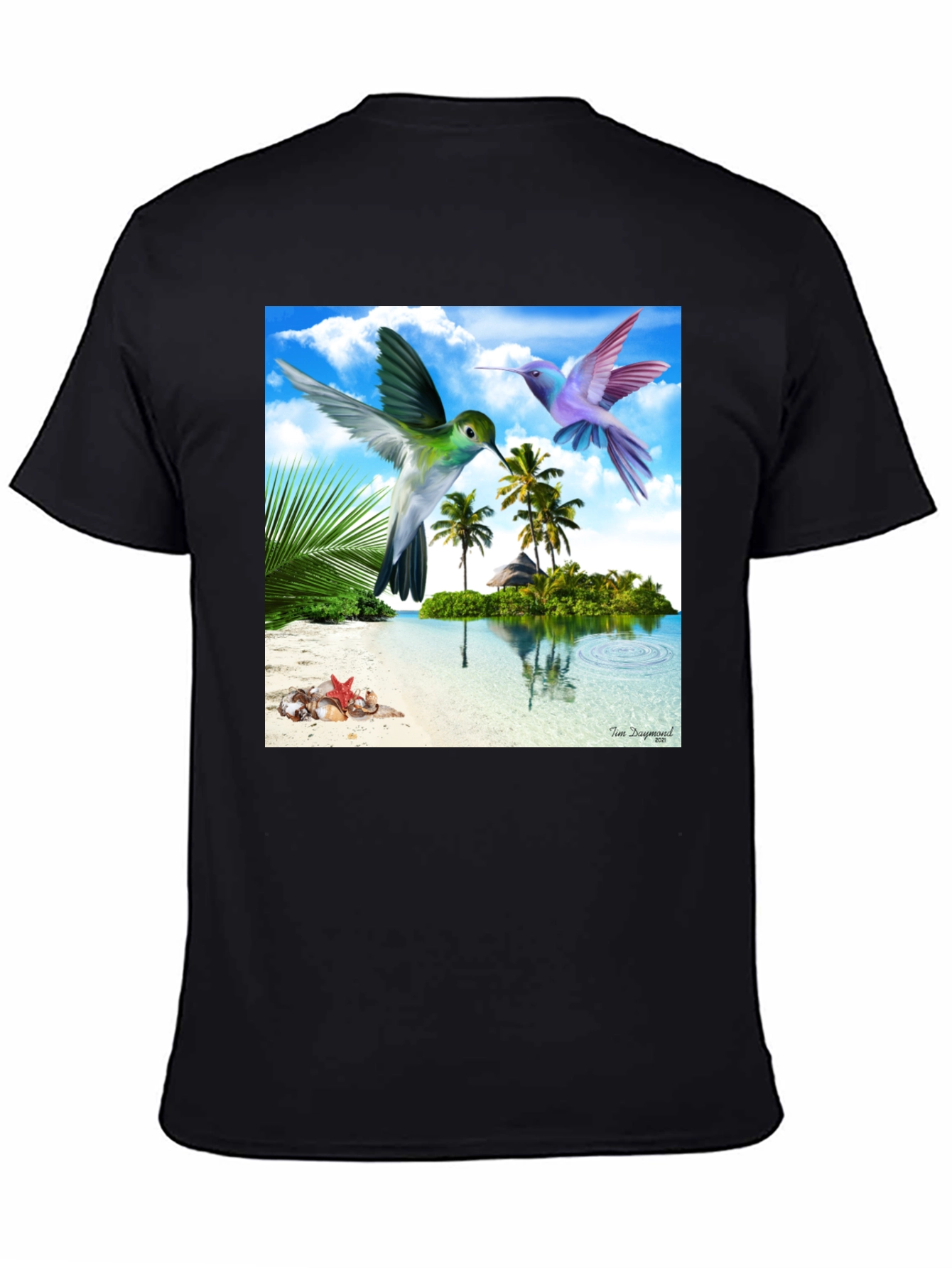 Tropical Hummingbird Graphic Tee