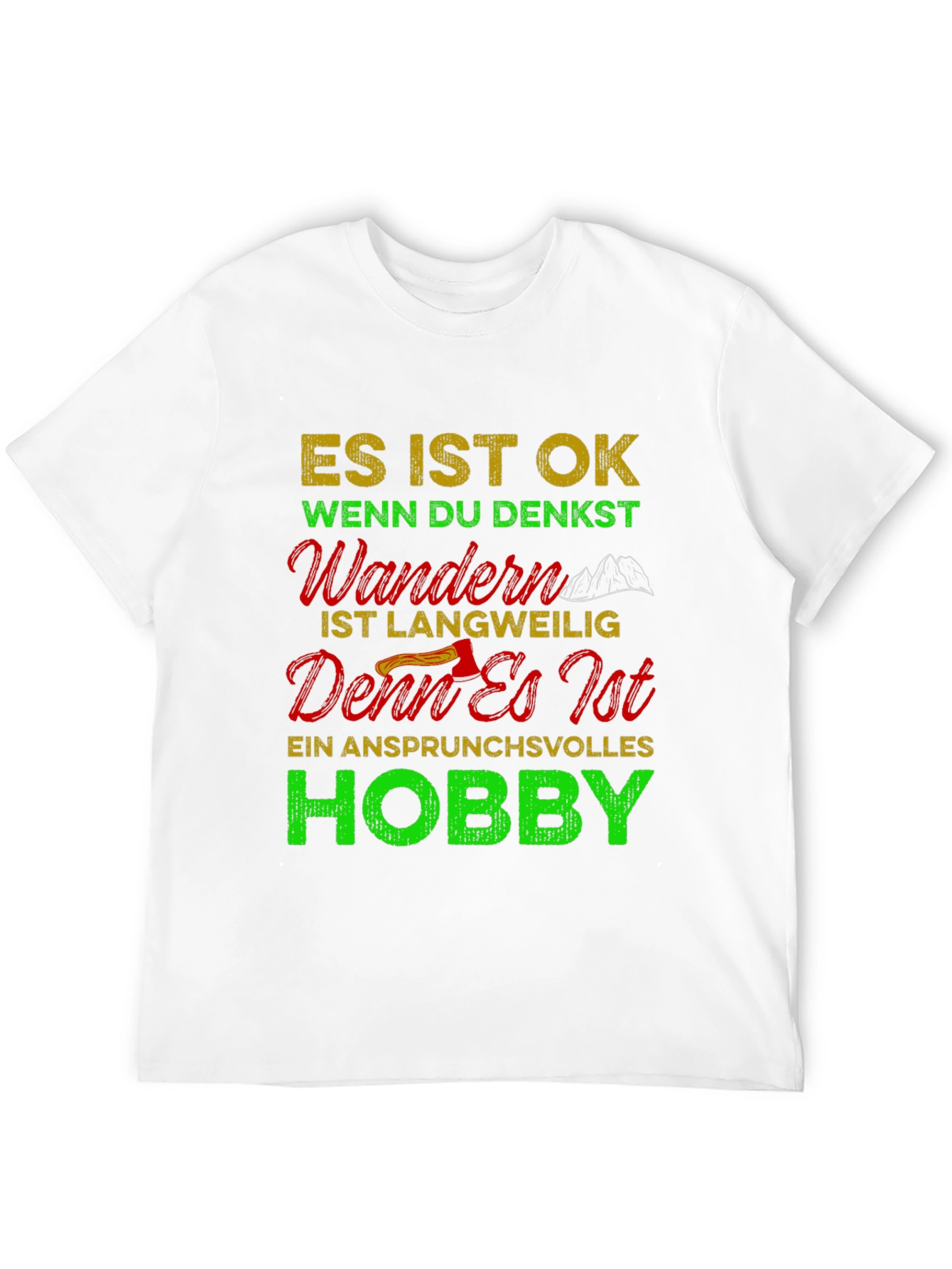Hiking Hobby Graphic T-Shirt
