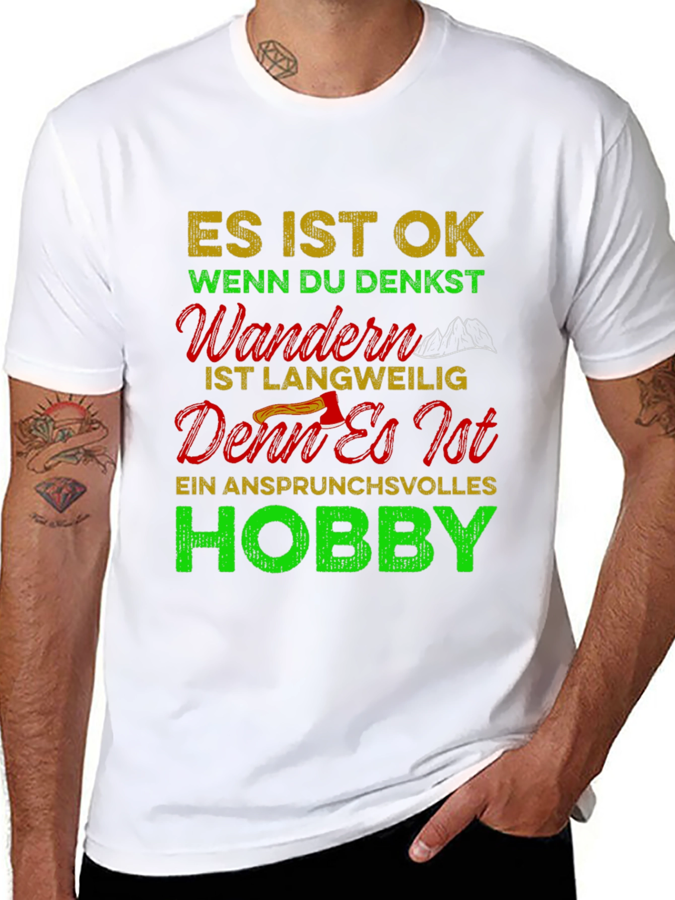 Hiking Hobby Graphic T-Shirt