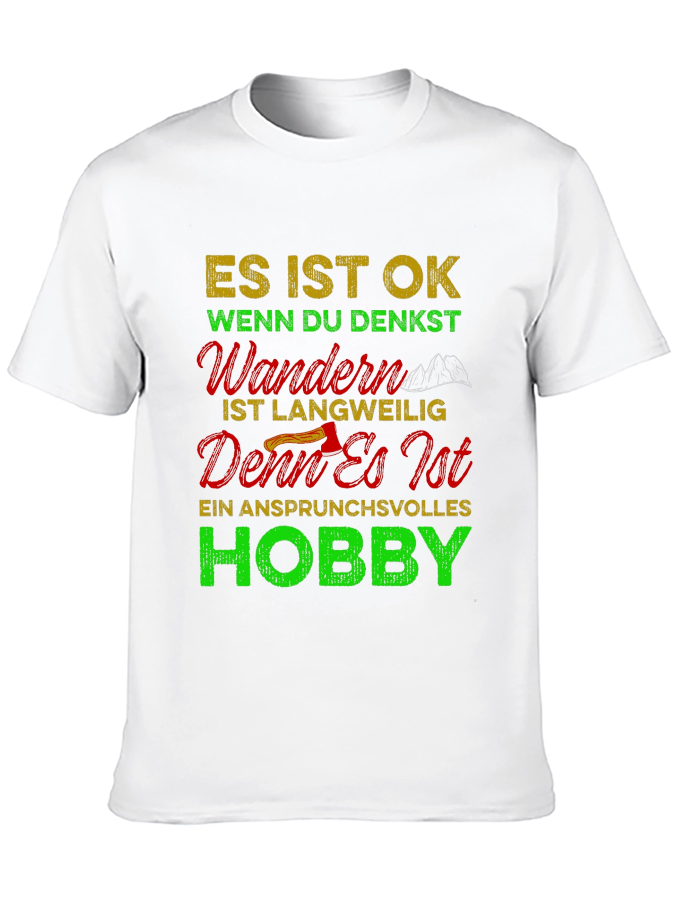 Hiking Hobby Graphic T-Shirt