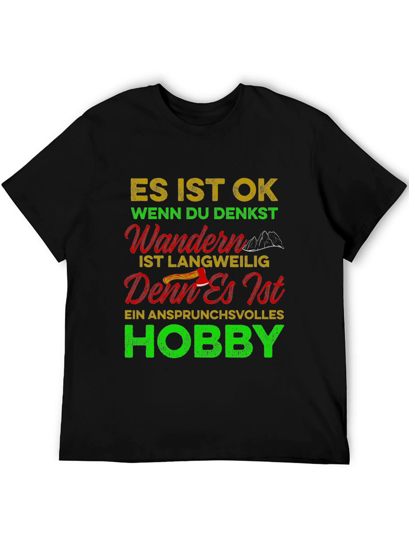 Hiking Hobby Graphic T-Shirt