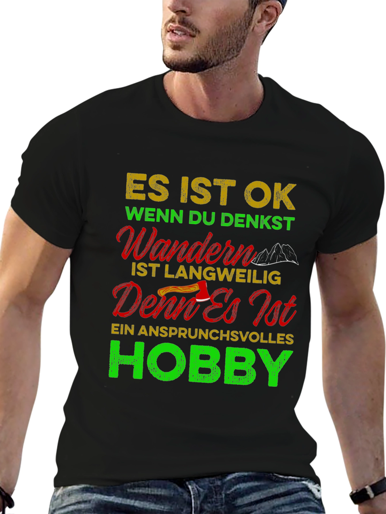 Hiking Hobby Graphic T-Shirt