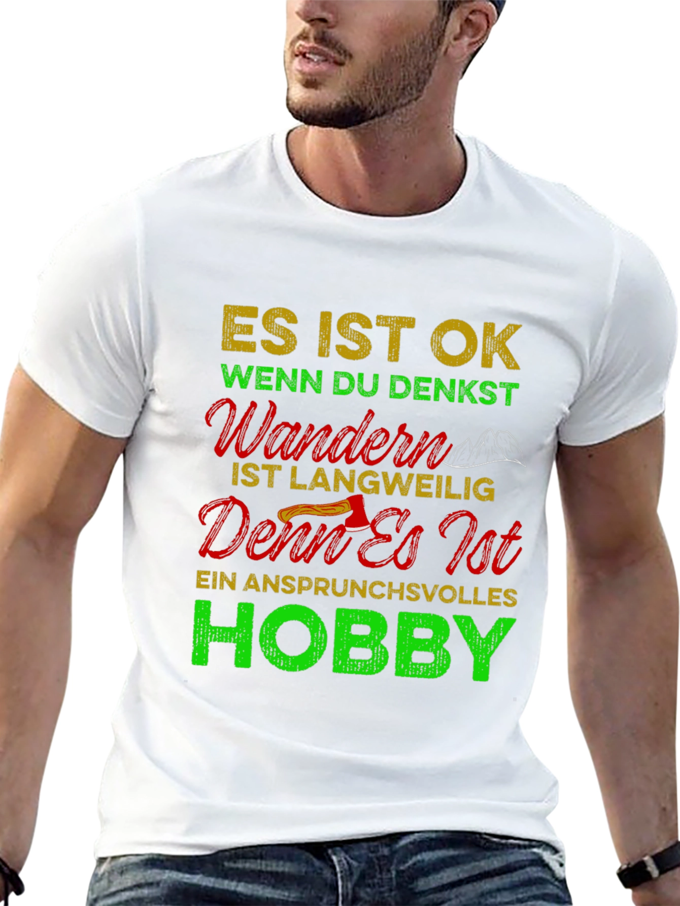 Hiking Hobby Graphic T-Shirt