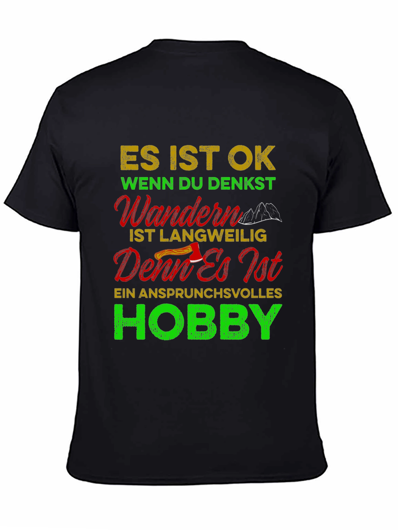 Hiking Hobby Graphic T-Shirt