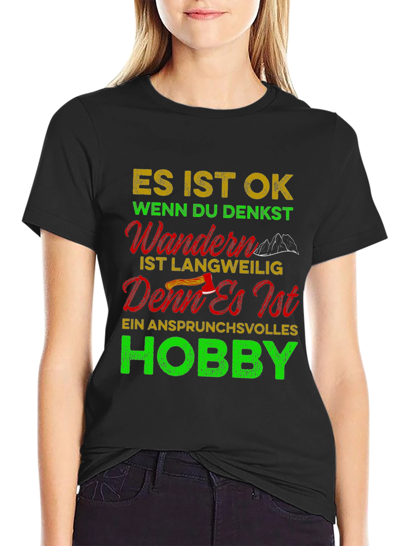 Hiking Hobby Graphic T-Shirt
