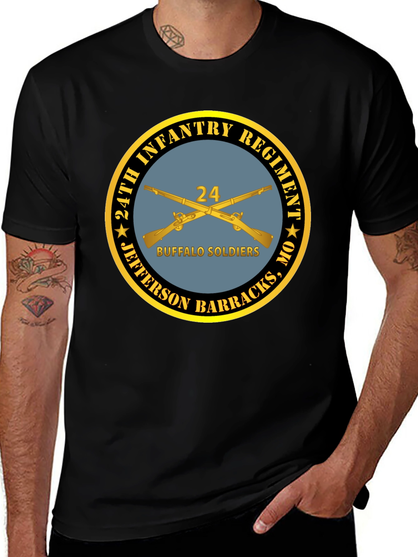 24th Infantry Regiment Buffalo Soldiers T-Shirt