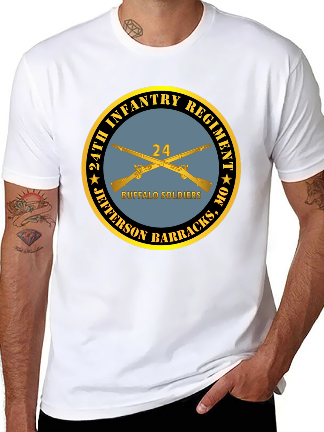 24th Infantry Regiment Buffalo Soldiers T-Shirt