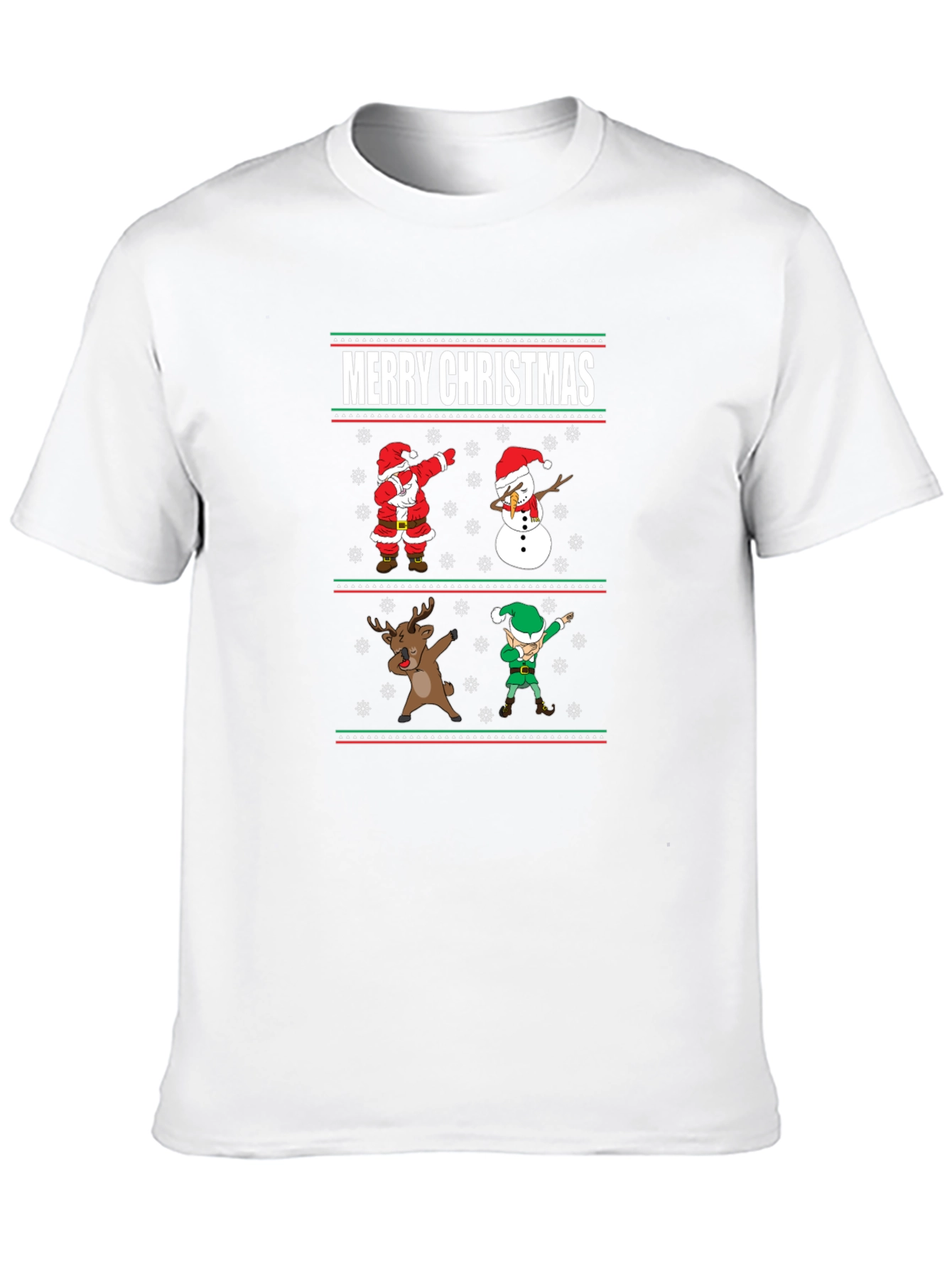 Merry Christmas Dabbing Character Tee