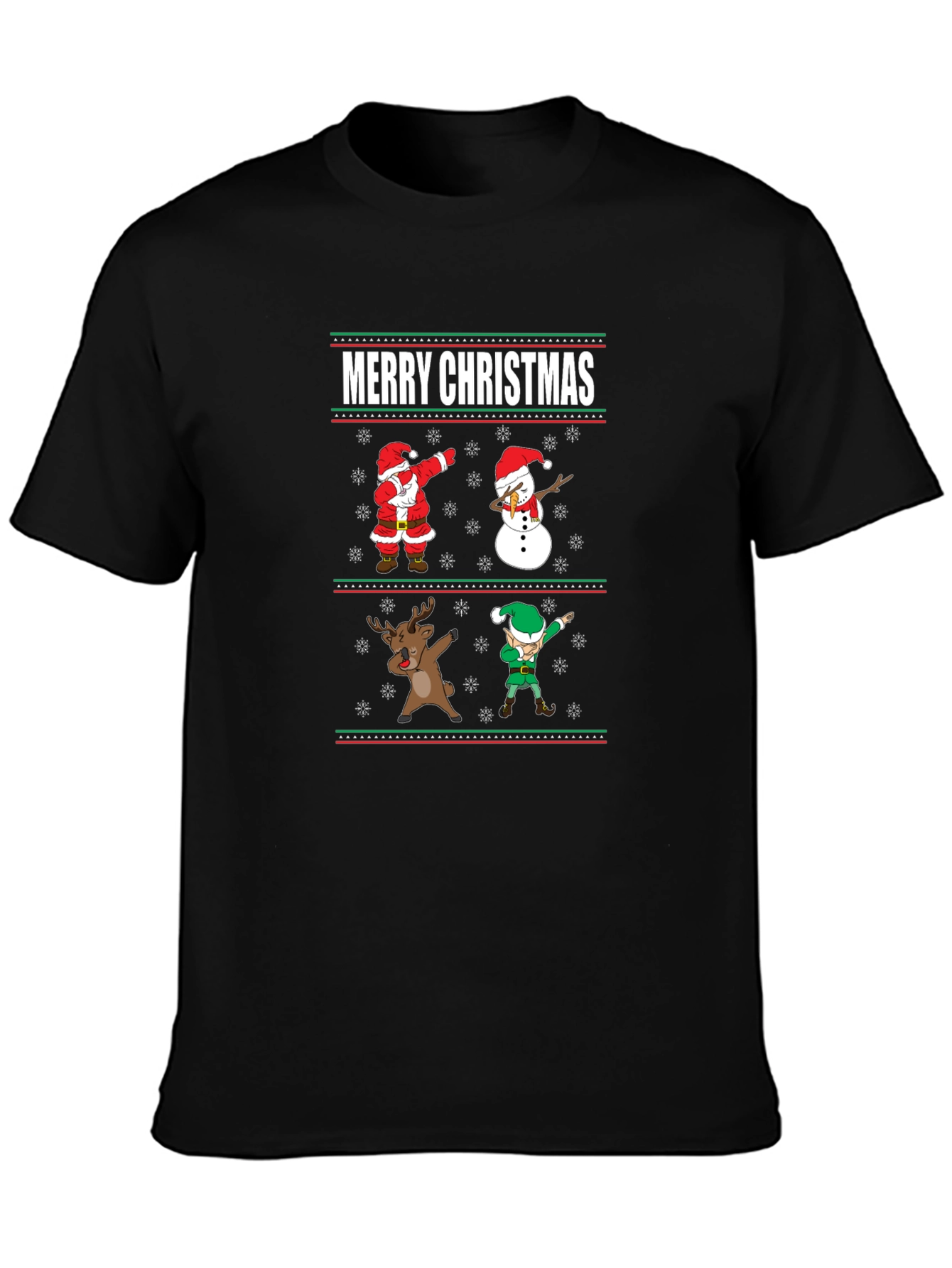 Merry Christmas Dabbing Character Tee