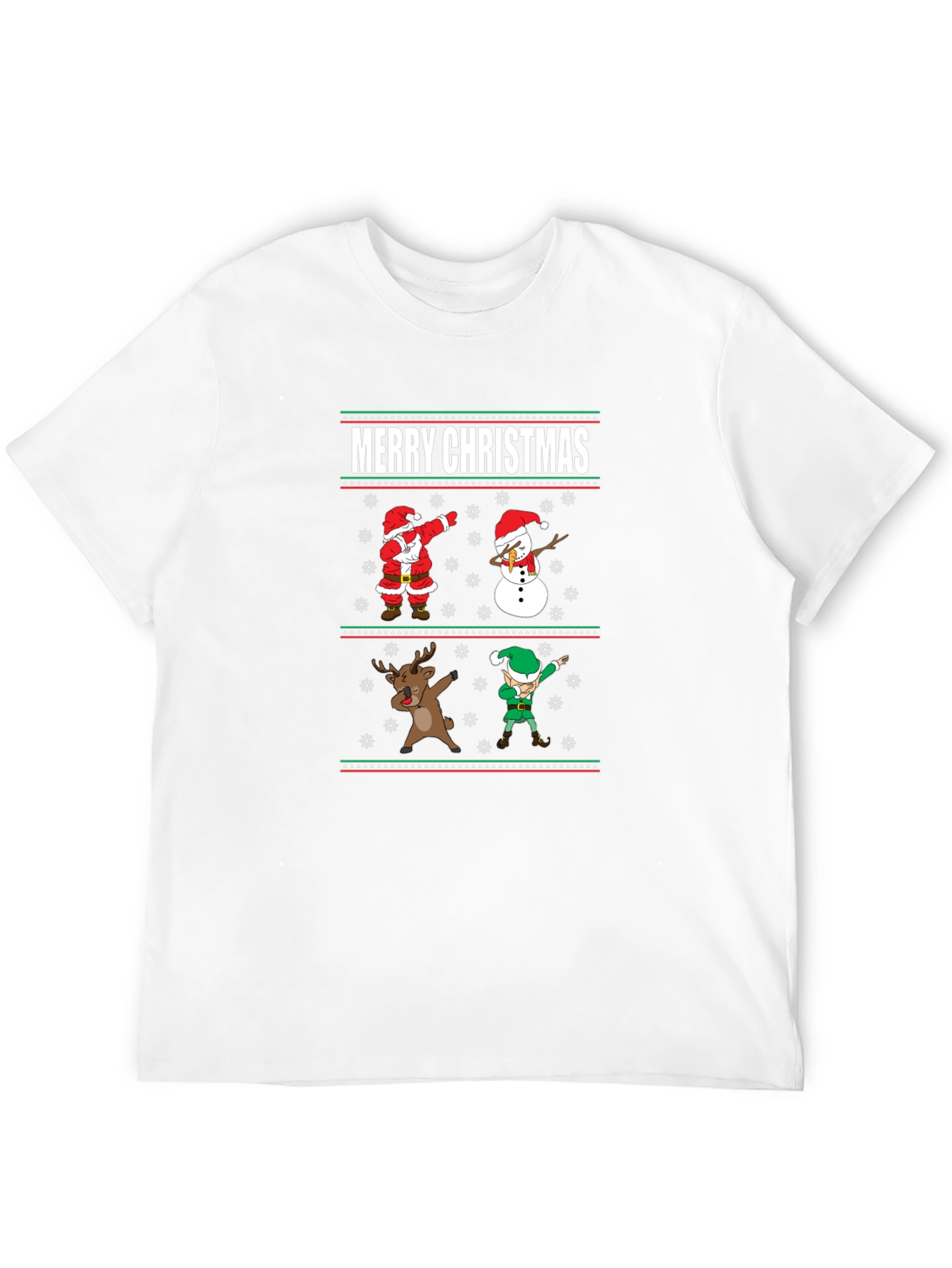 Merry Christmas Dabbing Character Tee