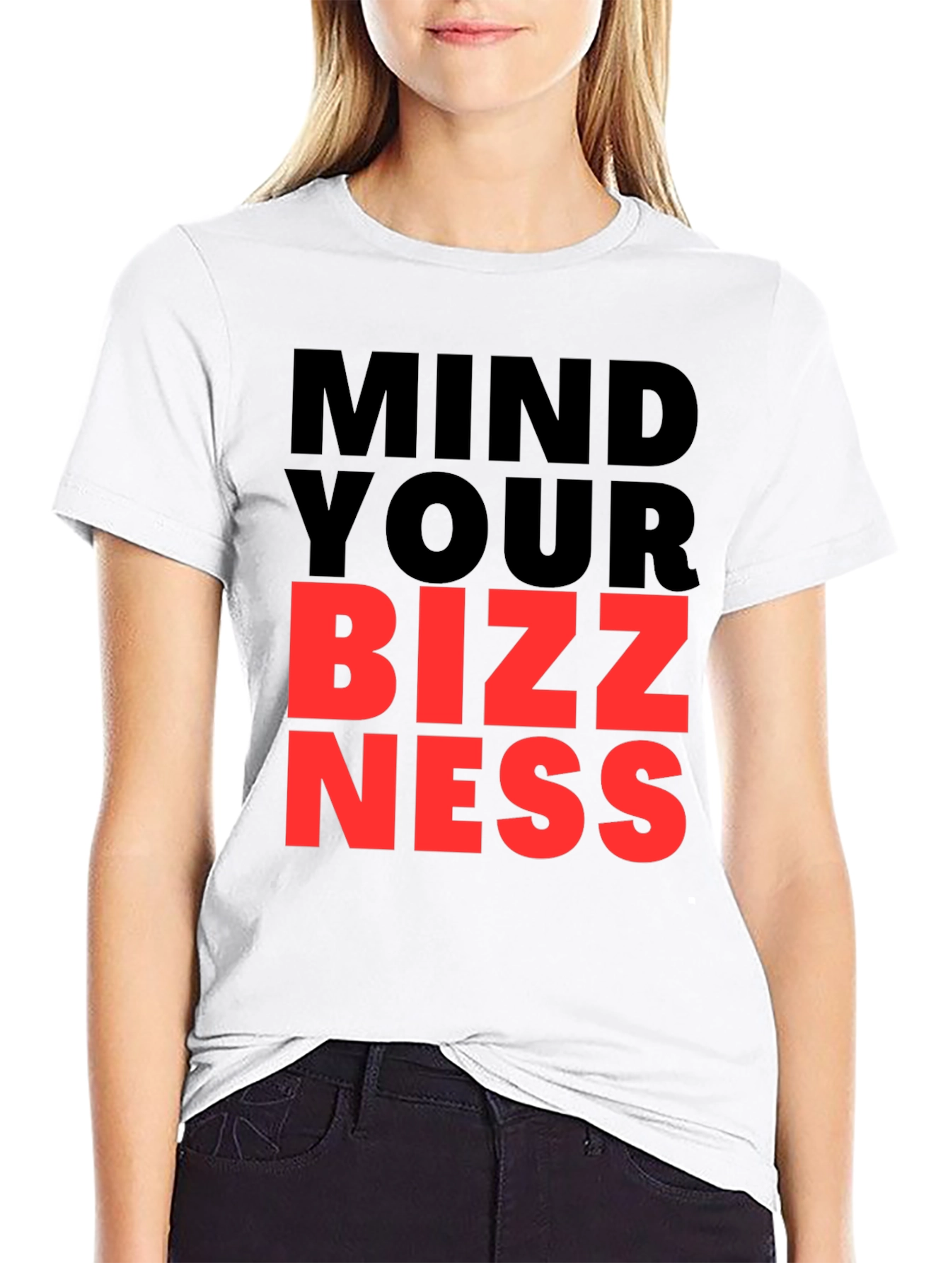Mind Your Bizzness Graphic Tee - Bold Statement T-Shirt