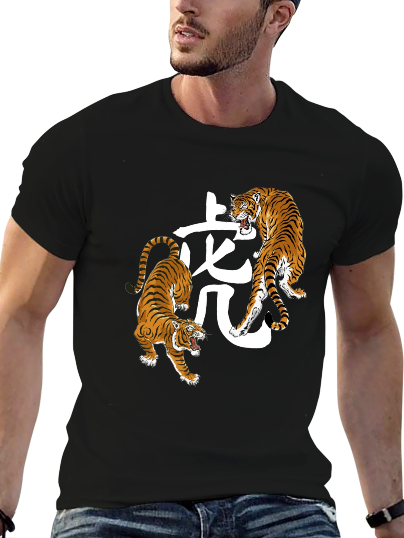 Tiger Graphic Tee - Stylish Animal Print Shirt