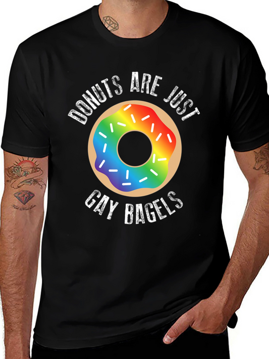 Donuts Are Just Gay Bagels Funny LGBTQ T-Shirt