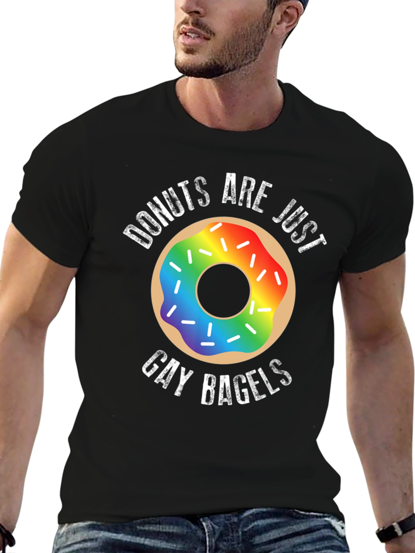 Donuts Are Just Gay Bagels Funny LGBTQ T-Shirt