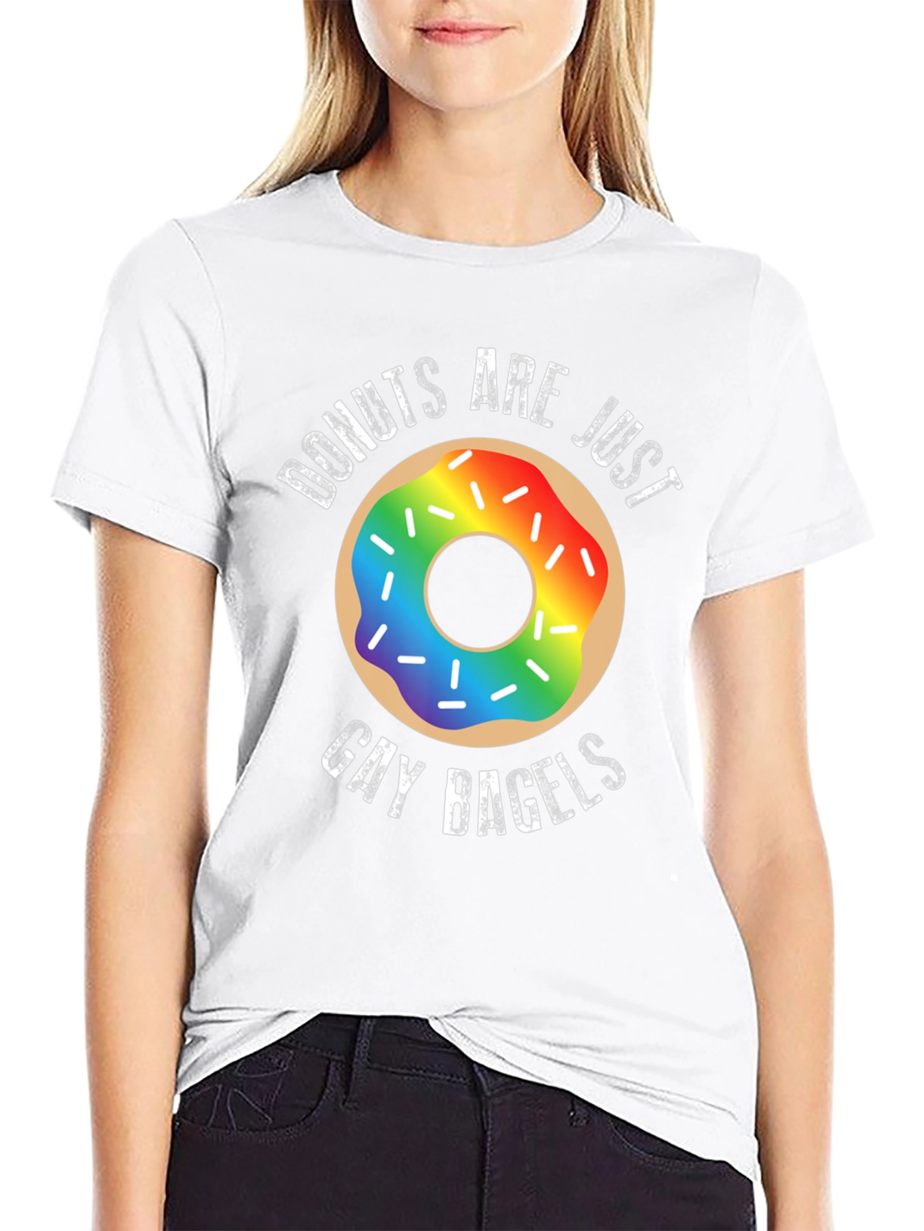 Donuts Are Just Gay Bagels Funny LGBTQ T-Shirt