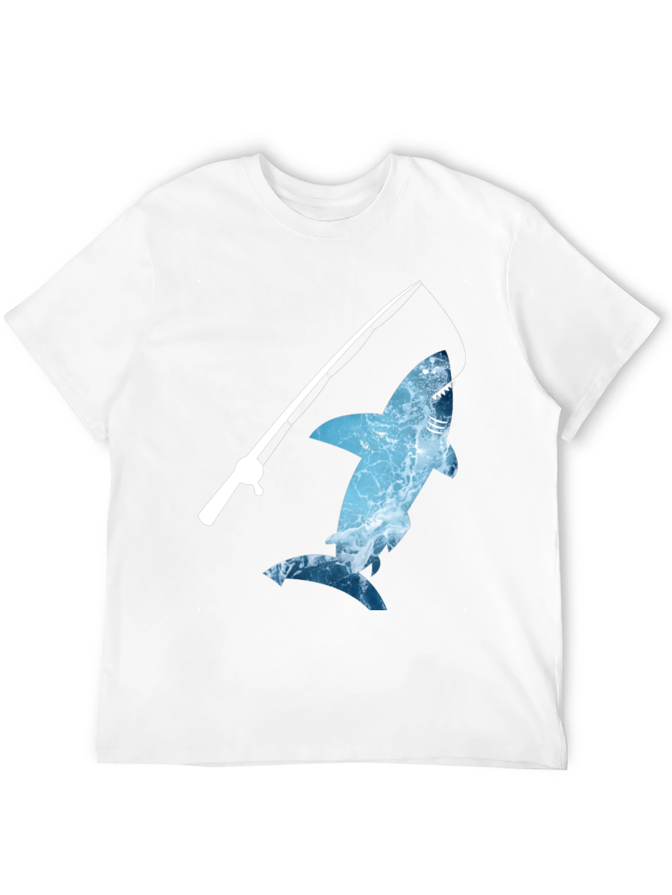 Shark Fishing T-Shirt - Novelty Graphic Tee