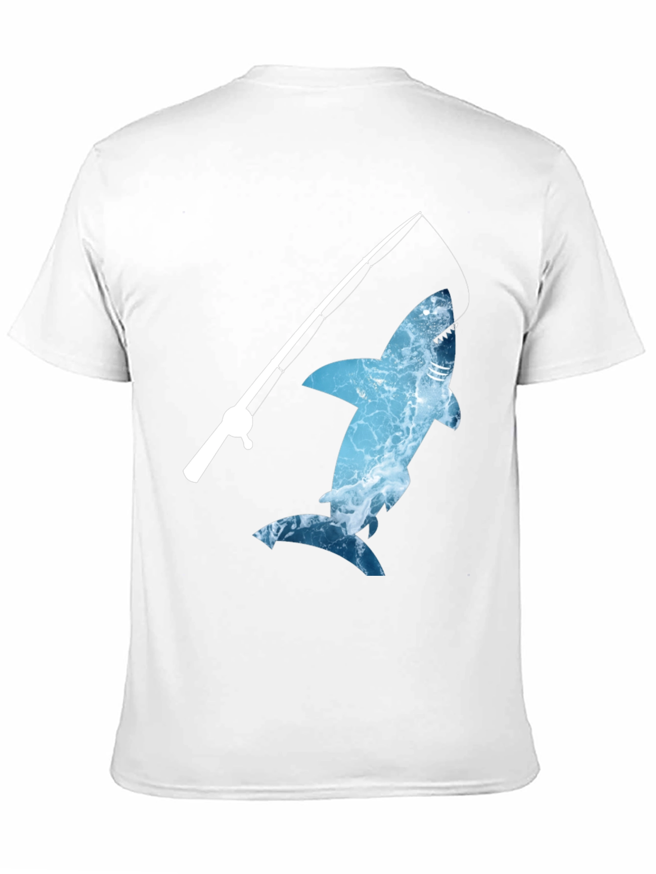 Shark Fishing T-Shirt - Novelty Graphic Tee