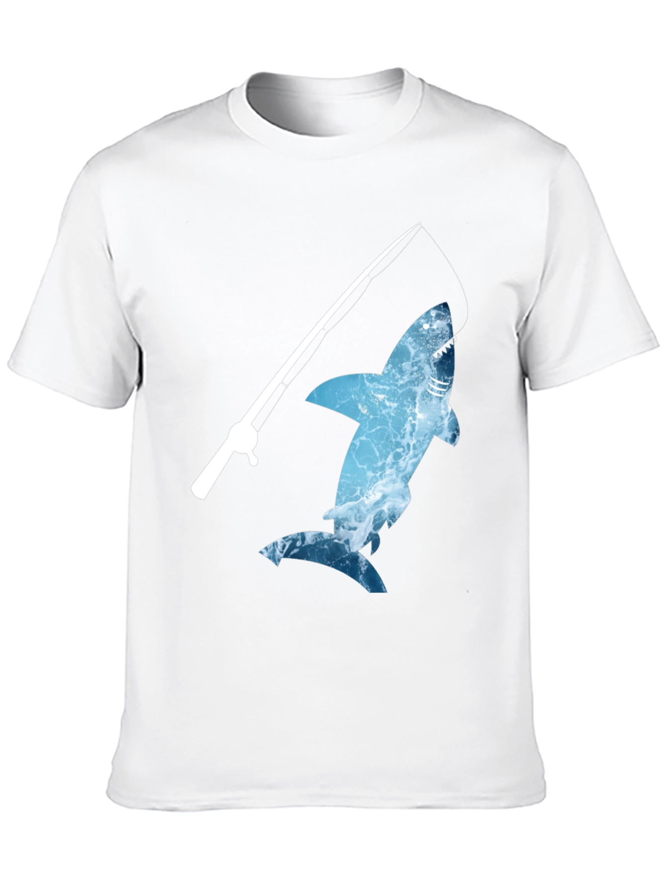 Shark Fishing T-Shirt - Novelty Graphic Tee