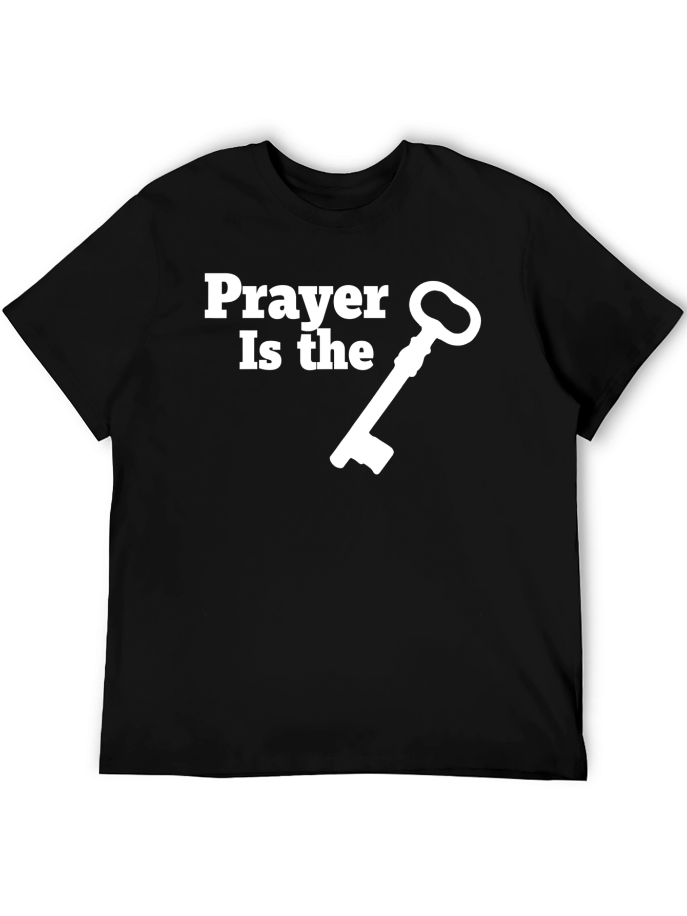 Prayer Is The Key T-Shirt - Christian Faith Apparel