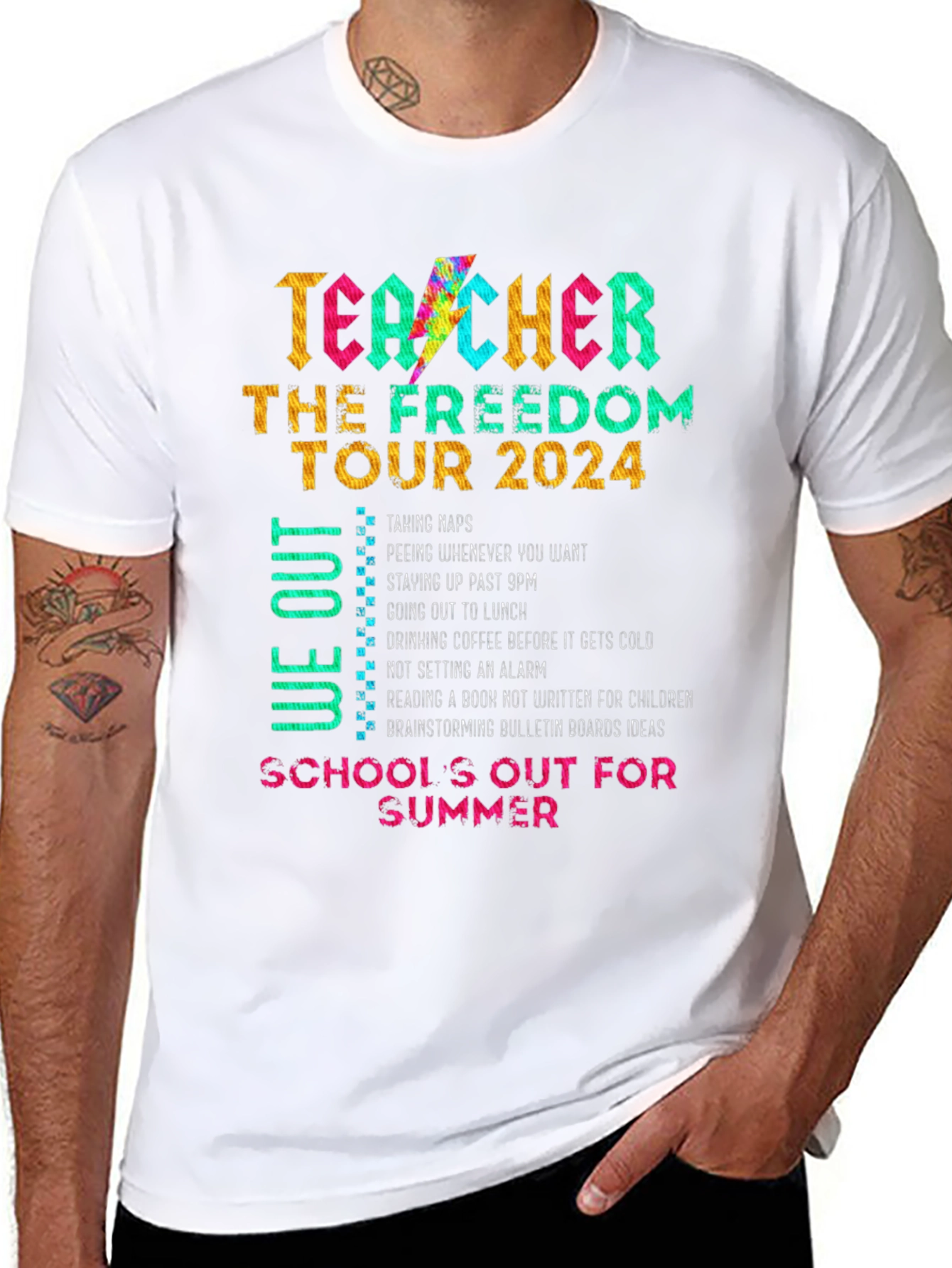Teacher Freedom Tour 2024 T-Shirt