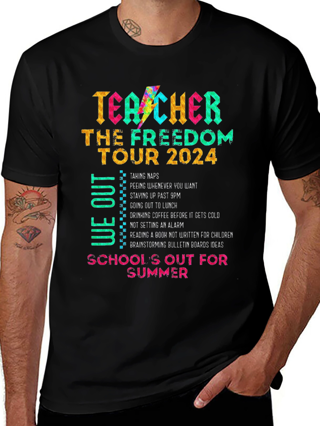 Teacher Freedom Tour 2024 T-Shirt