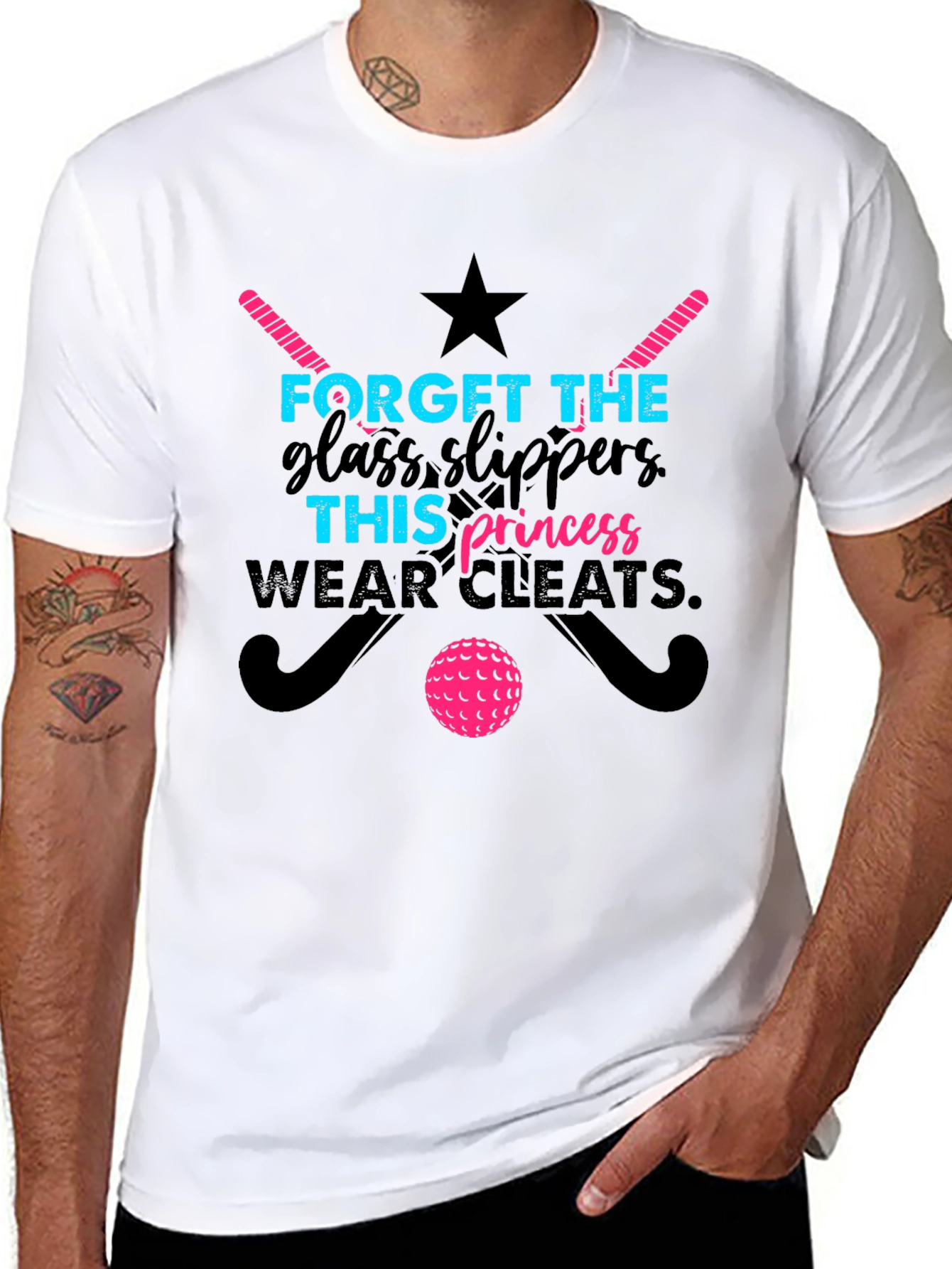 Field Hockey Princess T-Shirt - Forget Glass Slippers