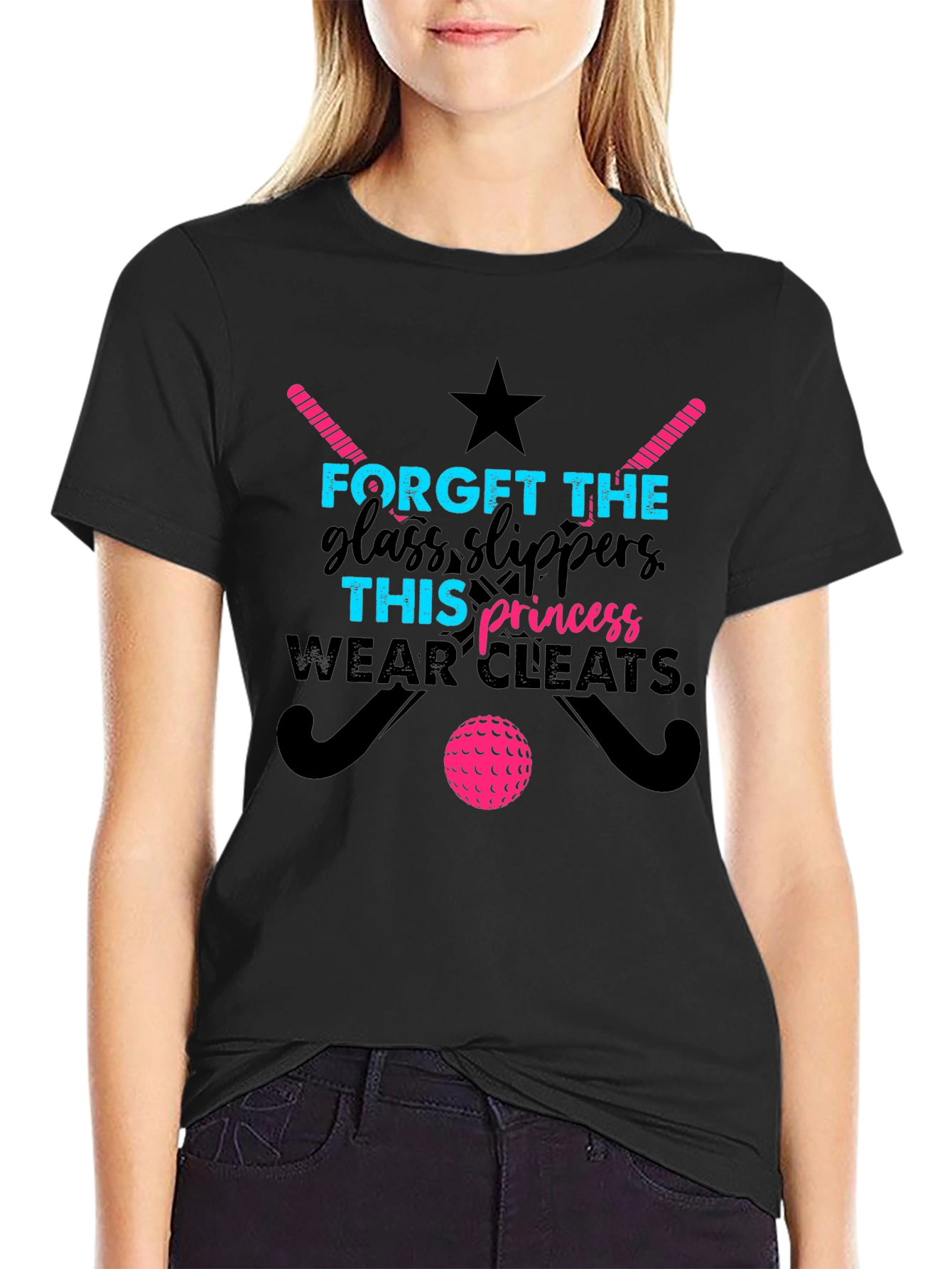 Field Hockey Princess T-Shirt - Forget Glass Slippers
