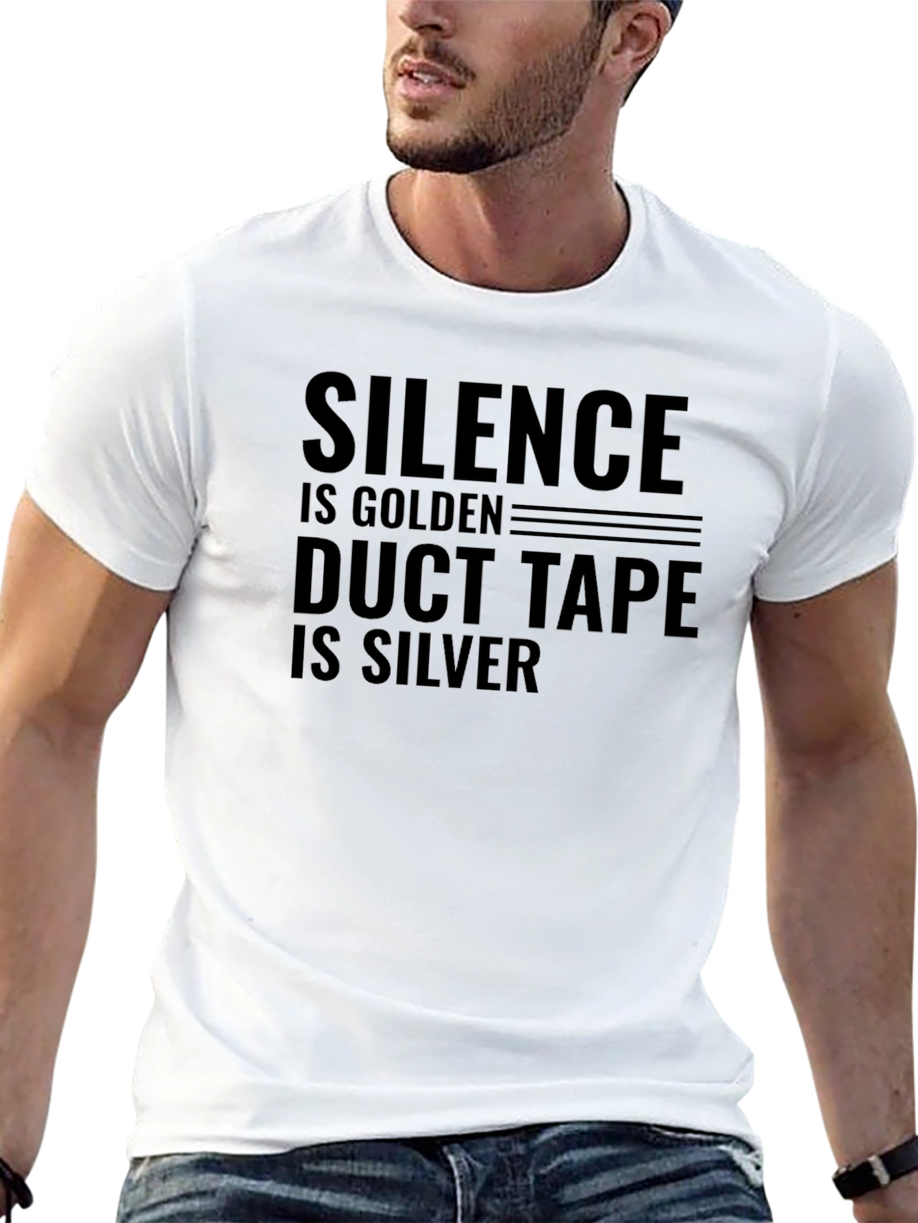 Silence is Golden Duct Tape is Silver Graphic Tee