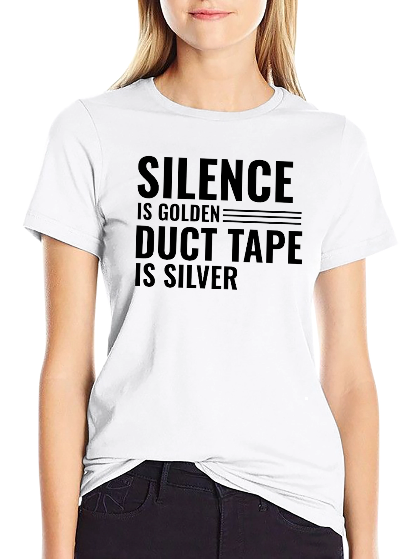 Silence is Golden Duct Tape is Silver Graphic Tee