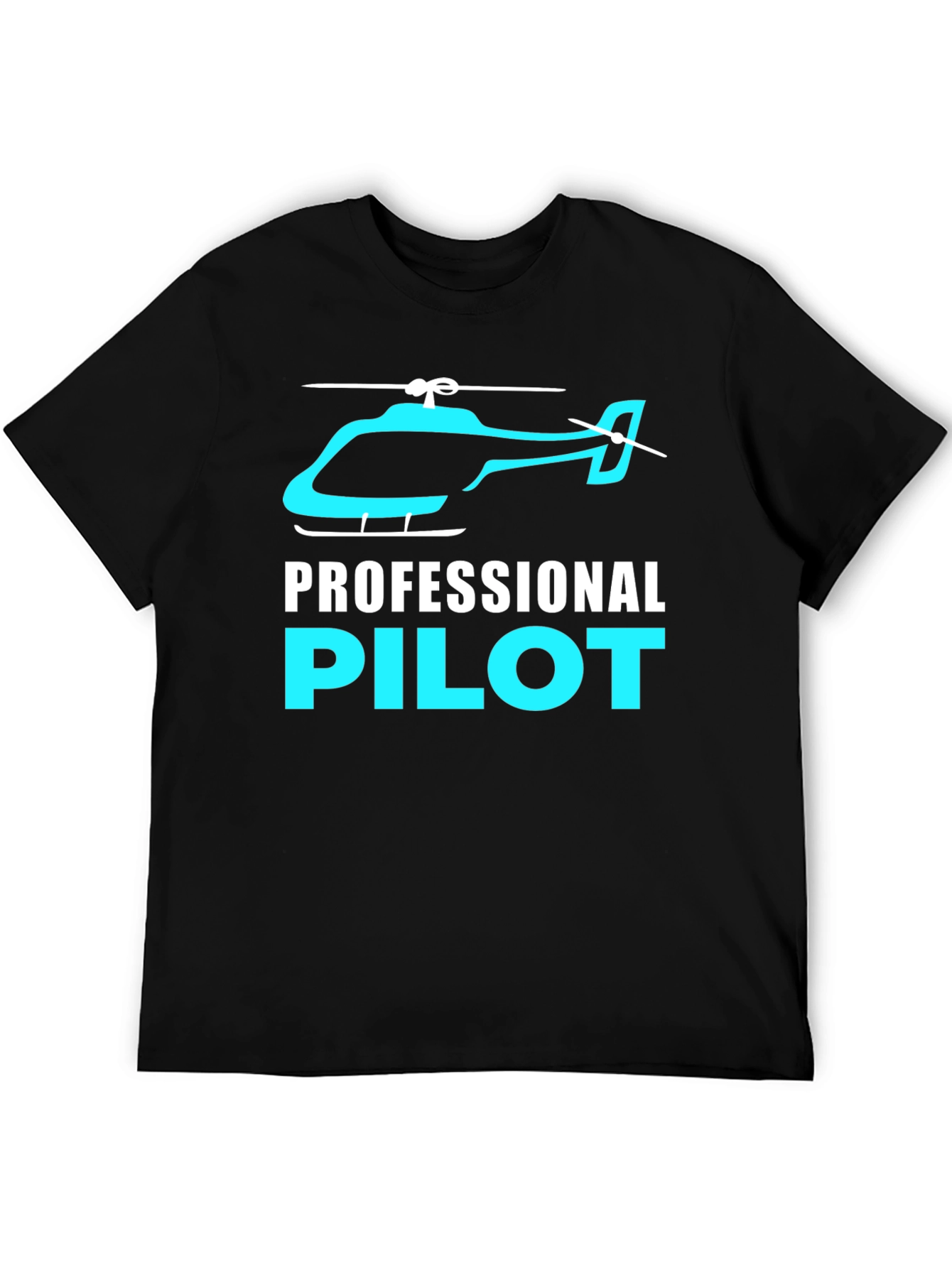 Professional Pilot Helicopter Graphic T-Shirt