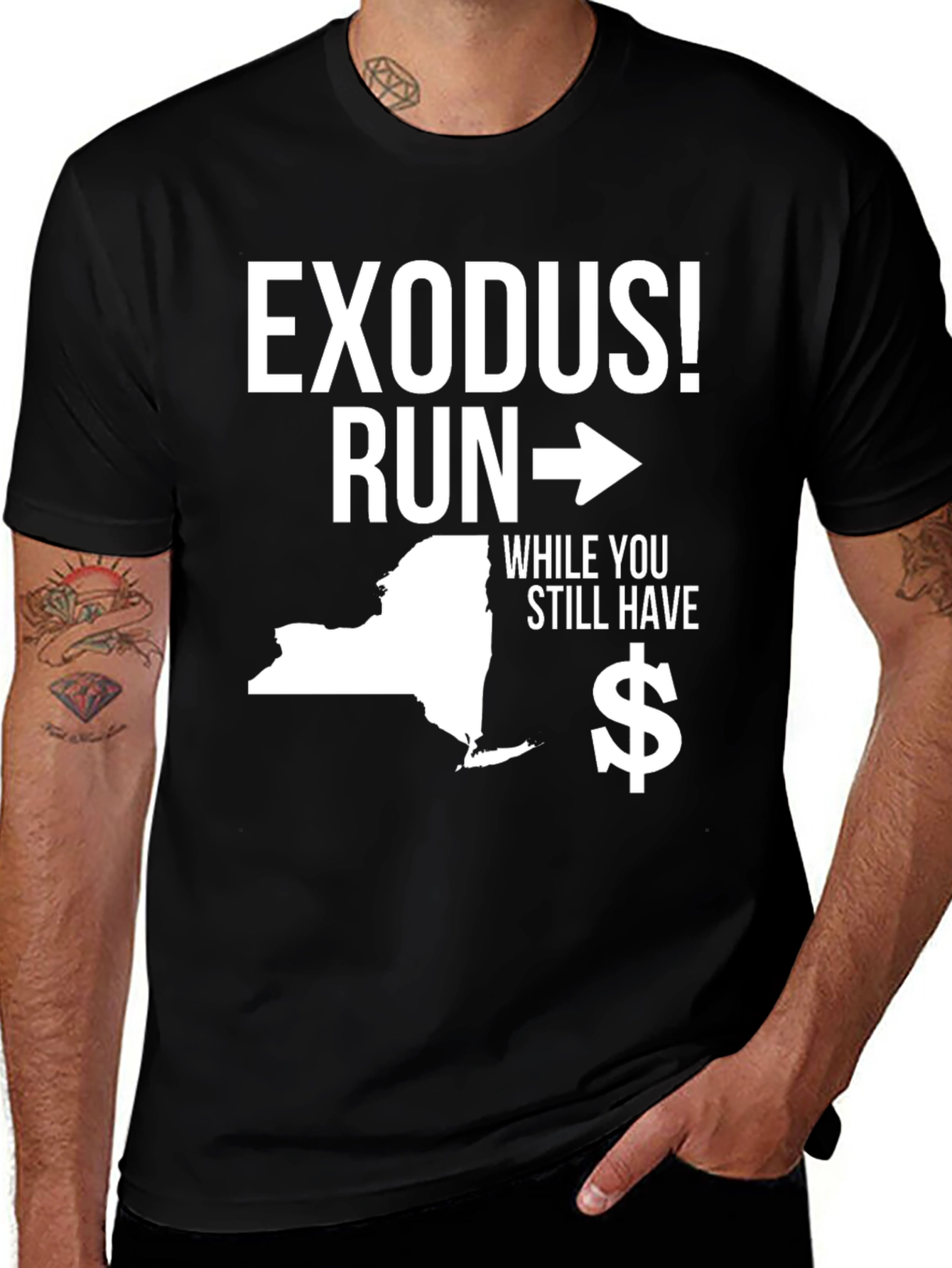 Exodus! Run - New York State Graphic T-Shirt
