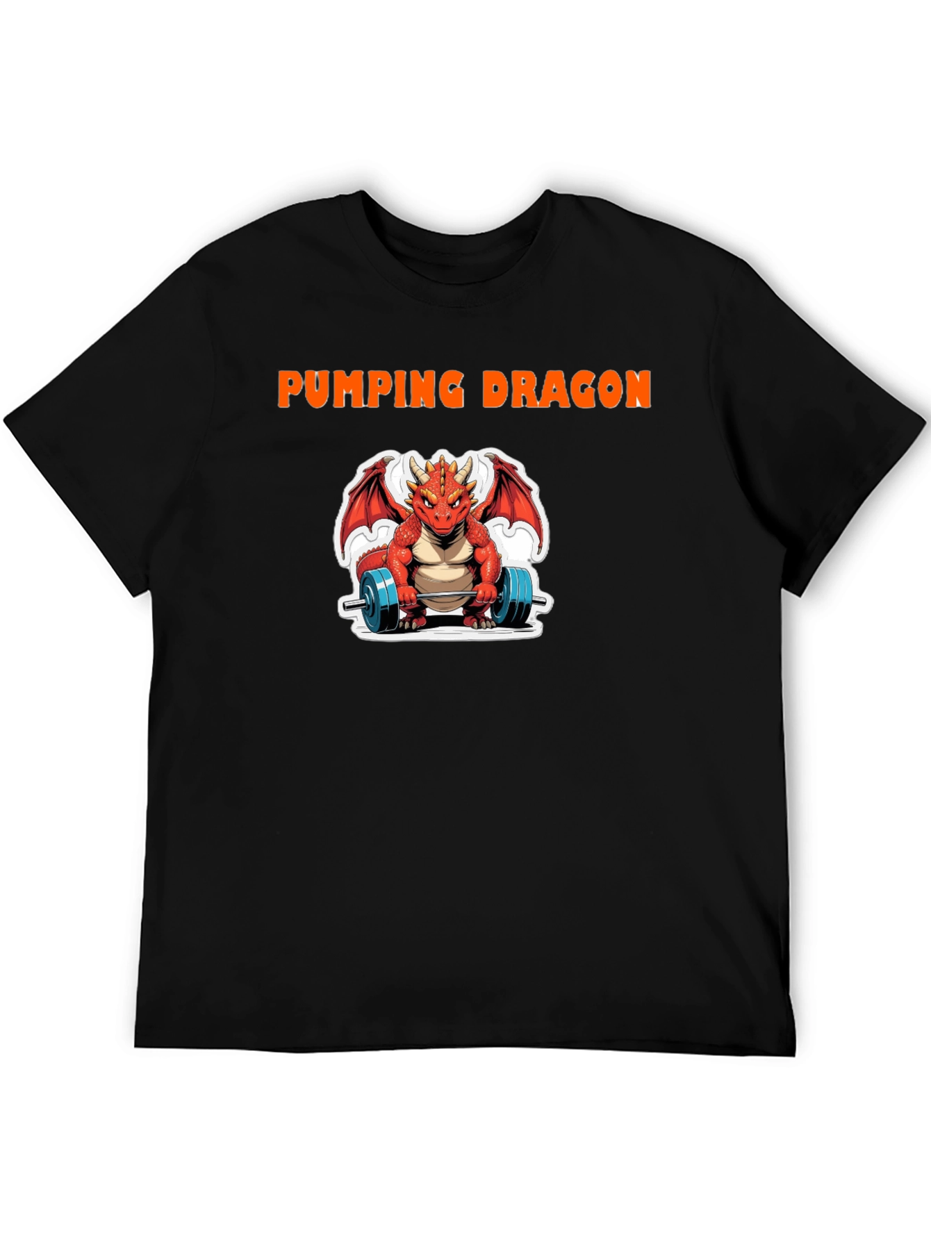 Pumping Dragon Graphic T-Shirt - Gym & Fitness Apparel