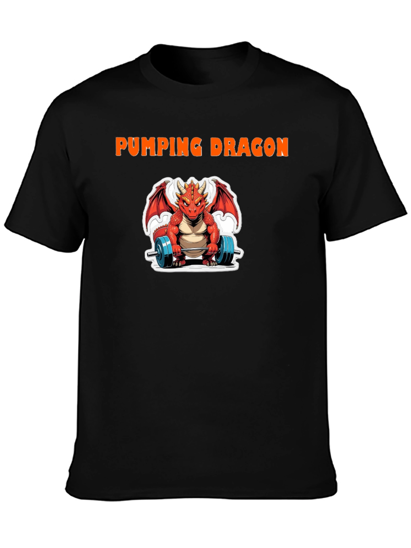 Pumping Dragon Graphic T-Shirt - Gym & Fitness Apparel