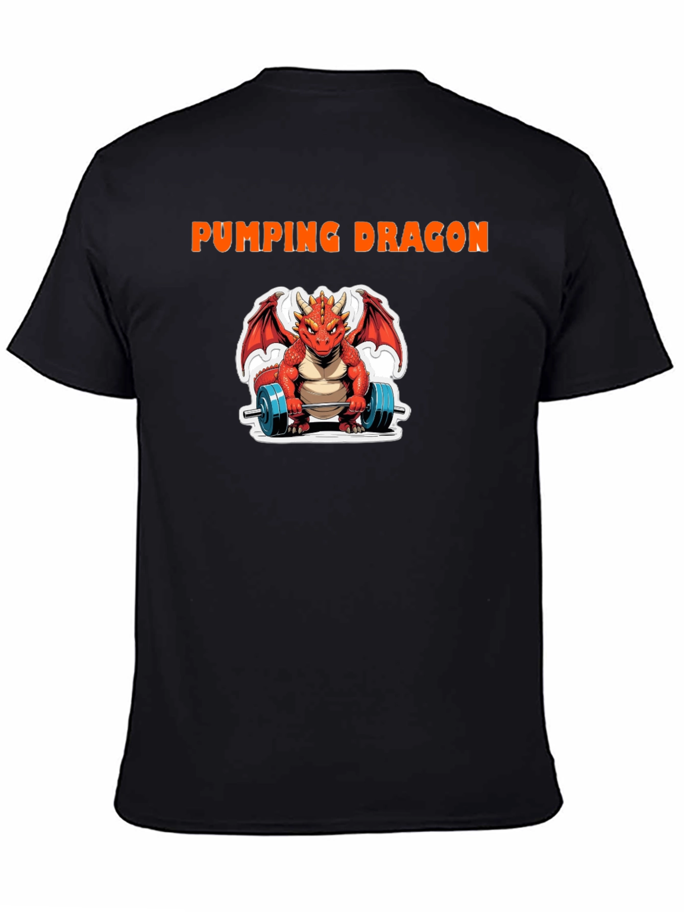 Pumping Dragon Graphic T-Shirt - Gym & Fitness Apparel