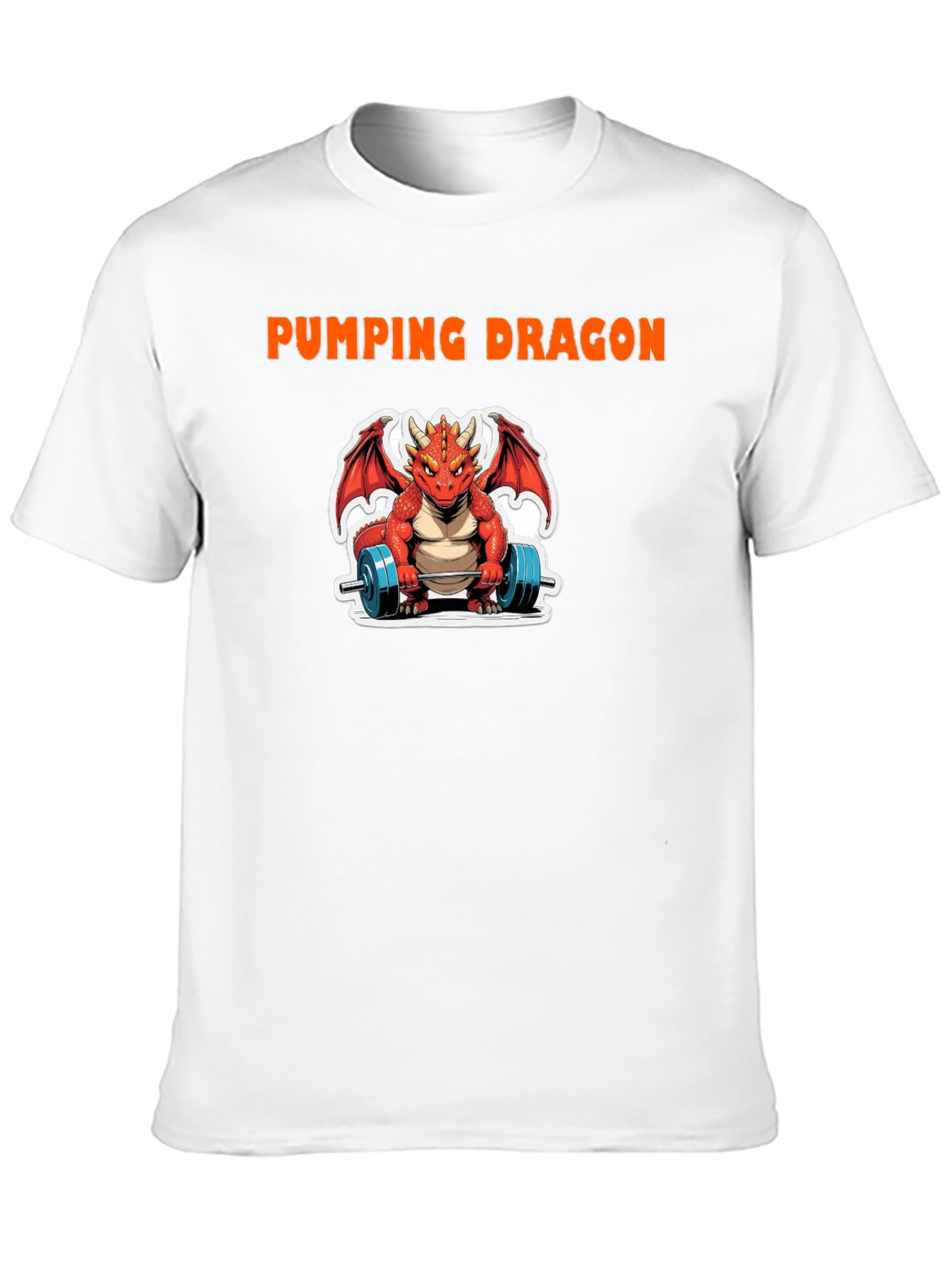 Pumping Dragon Graphic T-Shirt - Gym & Fitness Apparel