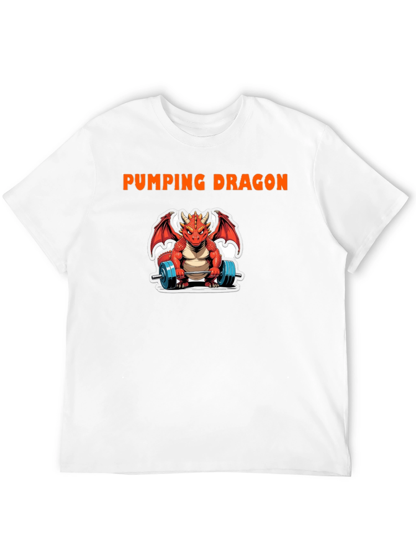 Pumping Dragon Graphic T-Shirt - Gym & Fitness Apparel