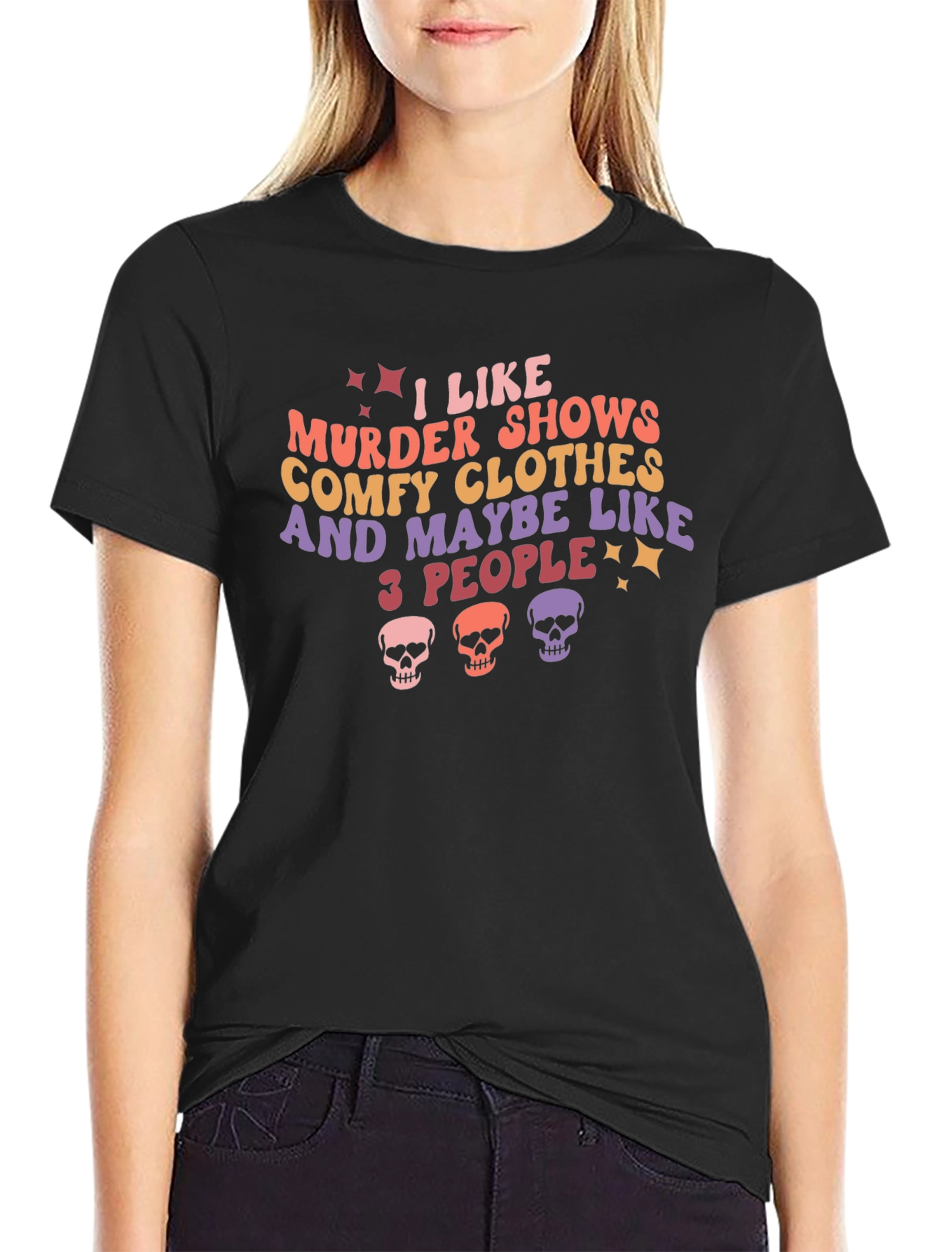 Murder Show Comfy Clothes & 3 People Graphic Tee