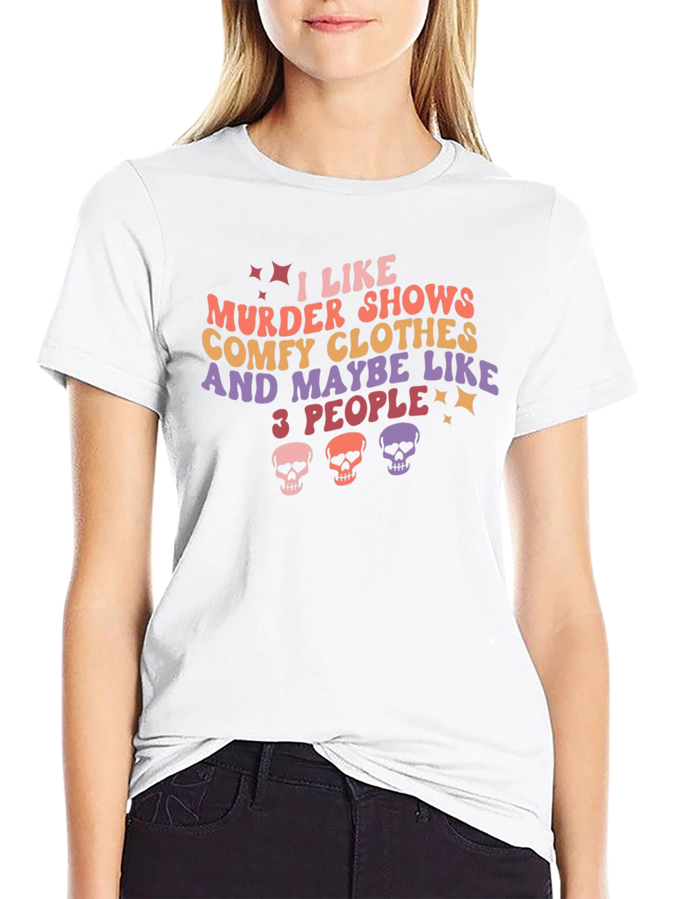 Murder Show Comfy Clothes & 3 People Graphic Tee