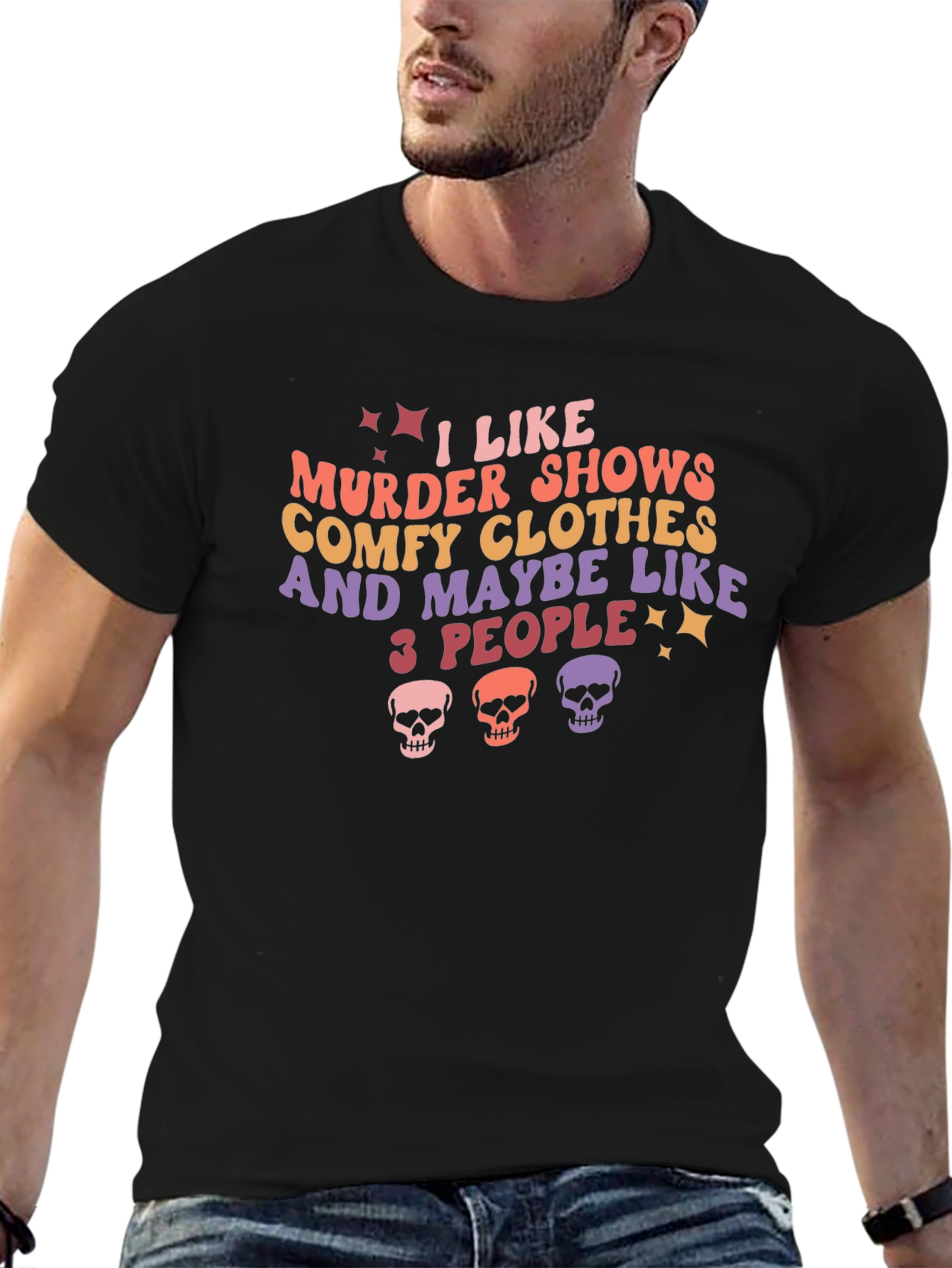 Murder Show Comfy Clothes & 3 People Graphic Tee
