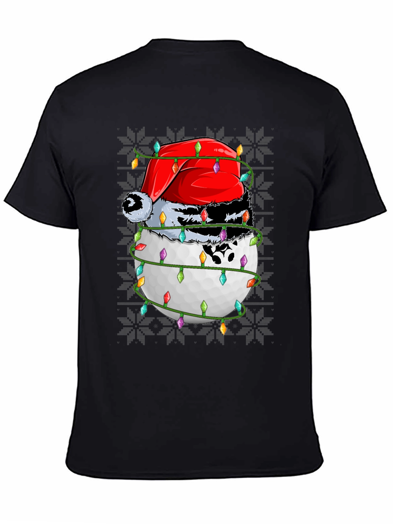 Golf Ball Christmas T-Shirt Holiday Tee