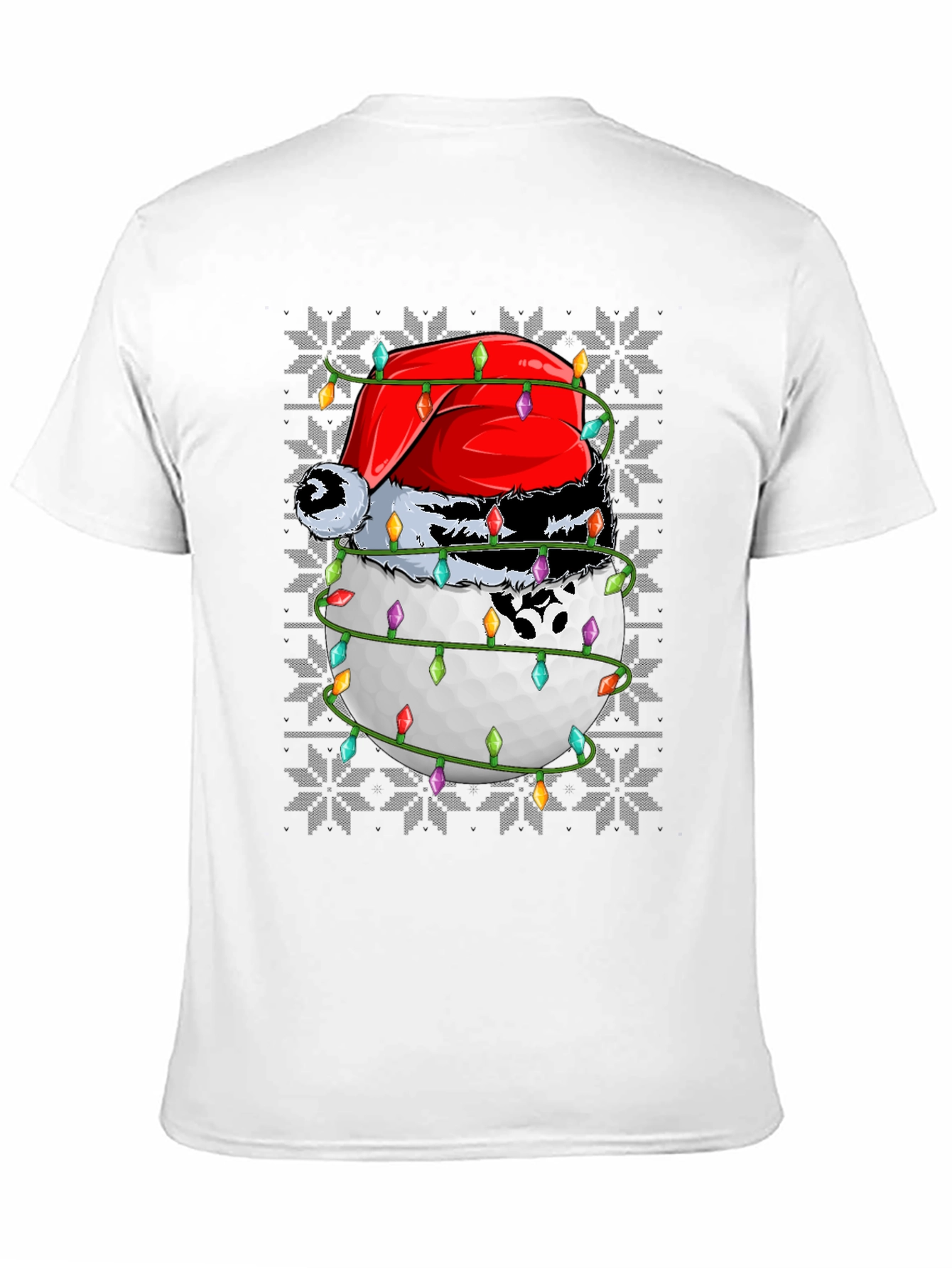 Golf Ball Christmas T-Shirt Holiday Tee